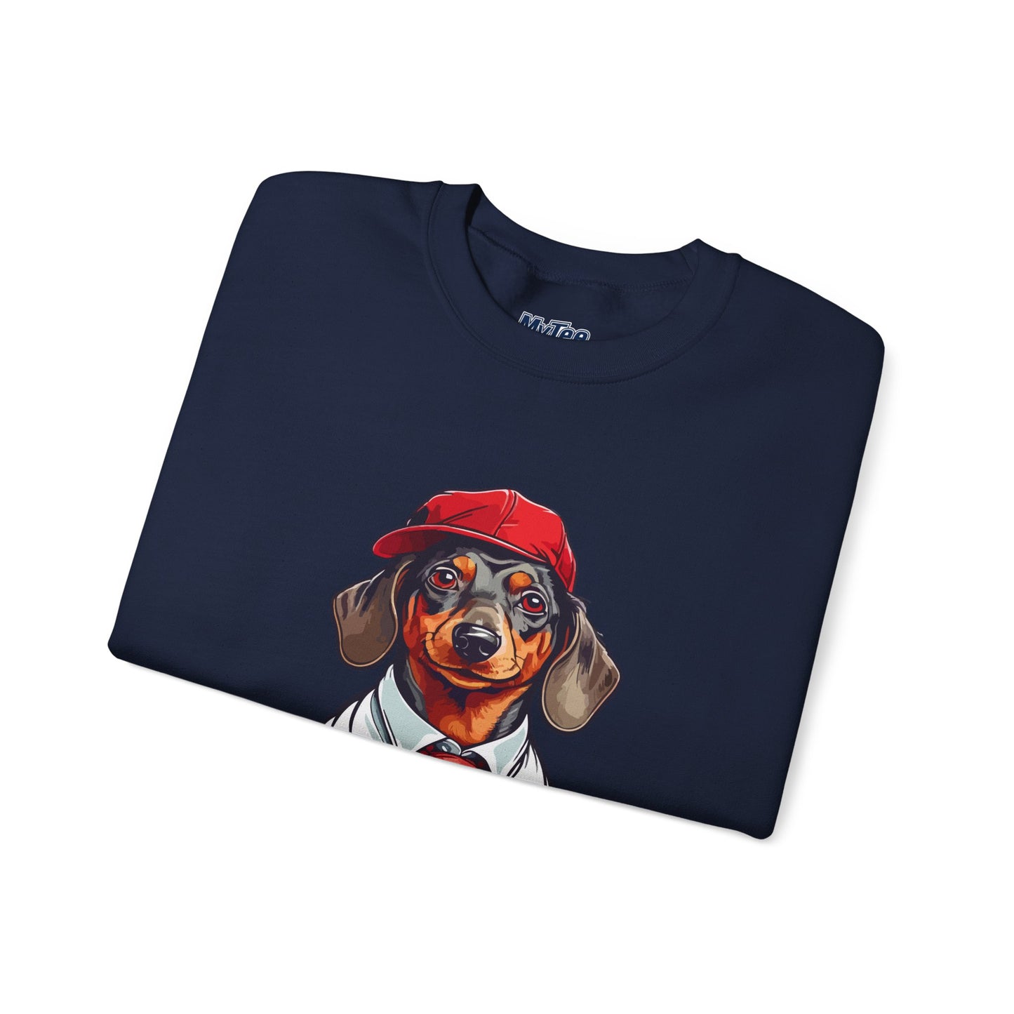 Dachshund Red Tie Unisex Sweatshirt – Chic Comfort for Dog Lovers