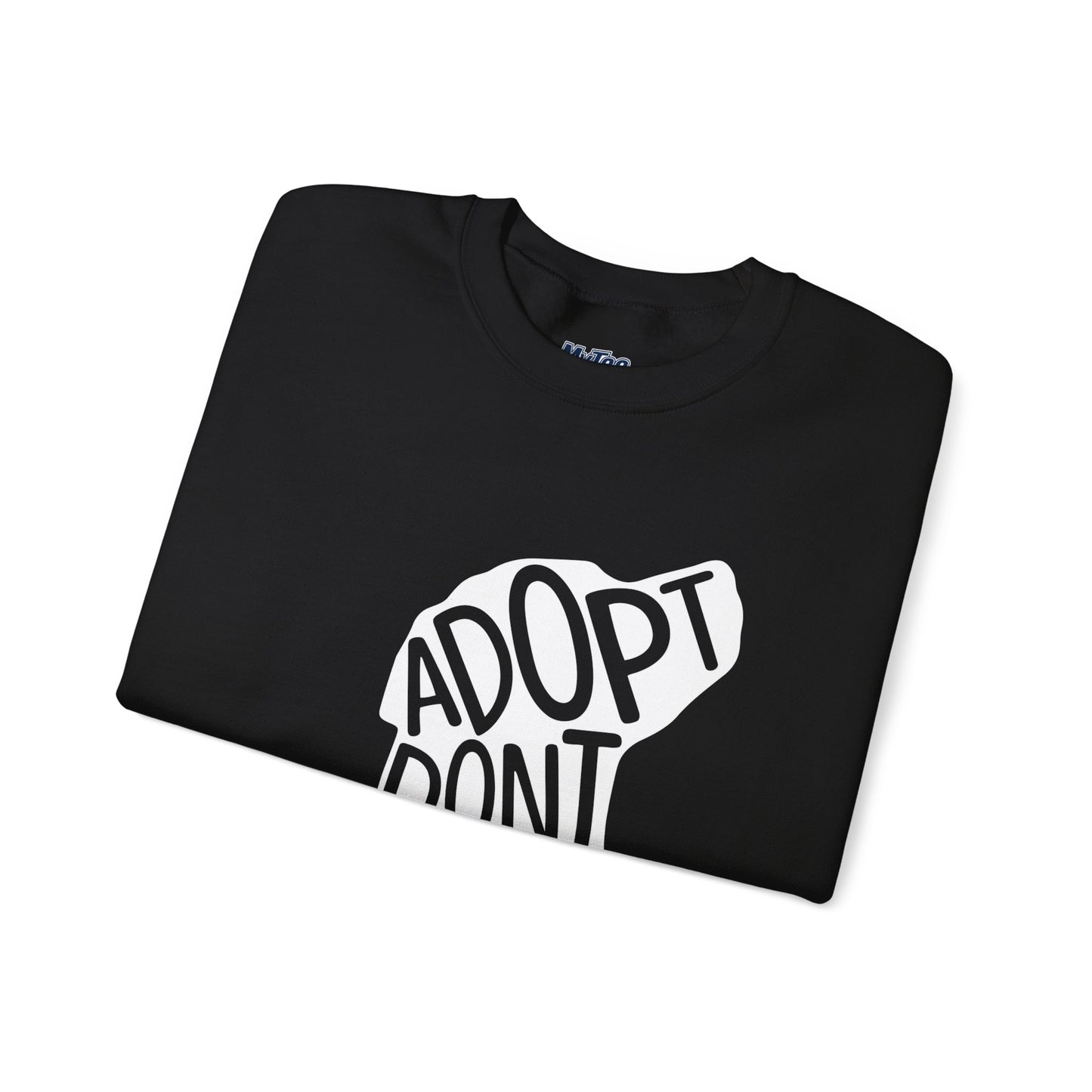 Adopt Don't Shop Unisex Sweatshirt | Eco-Friendly Crewneck