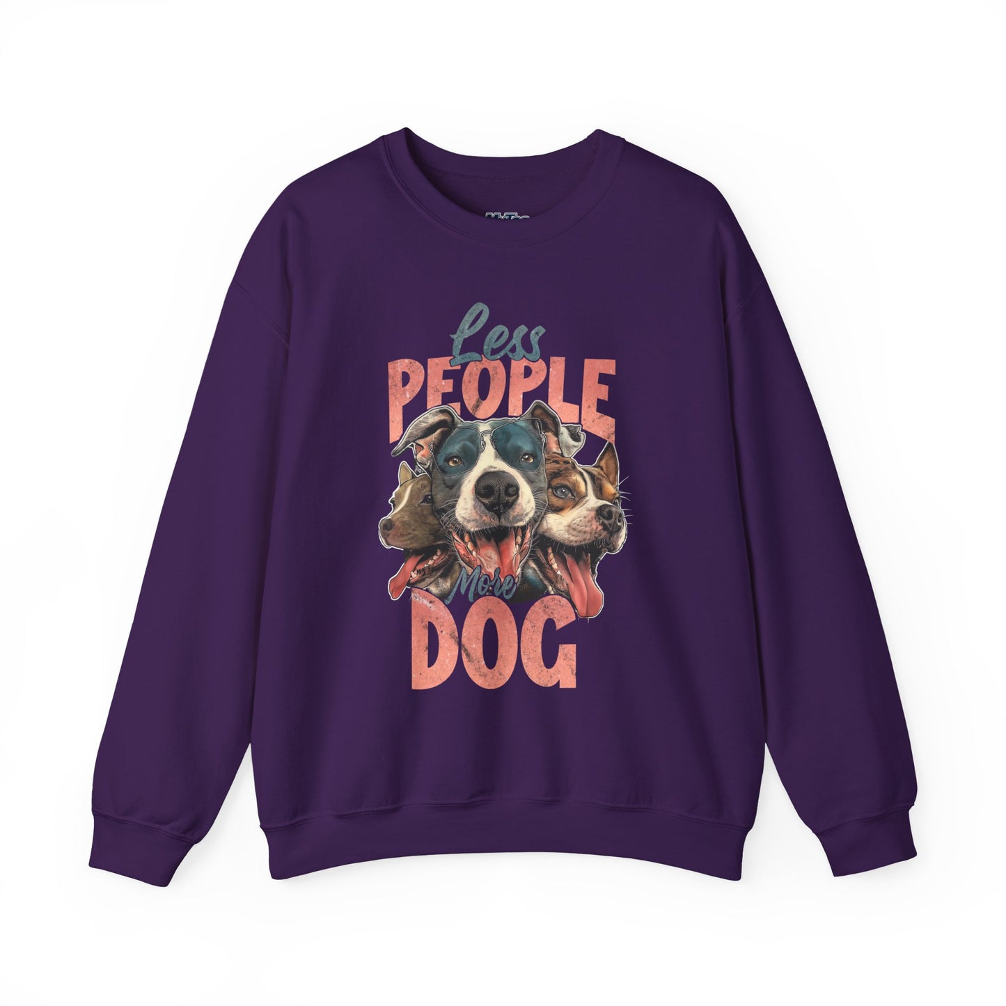 Less People More Dog Sweatshirt – Cozy Dog Lover Crewneck