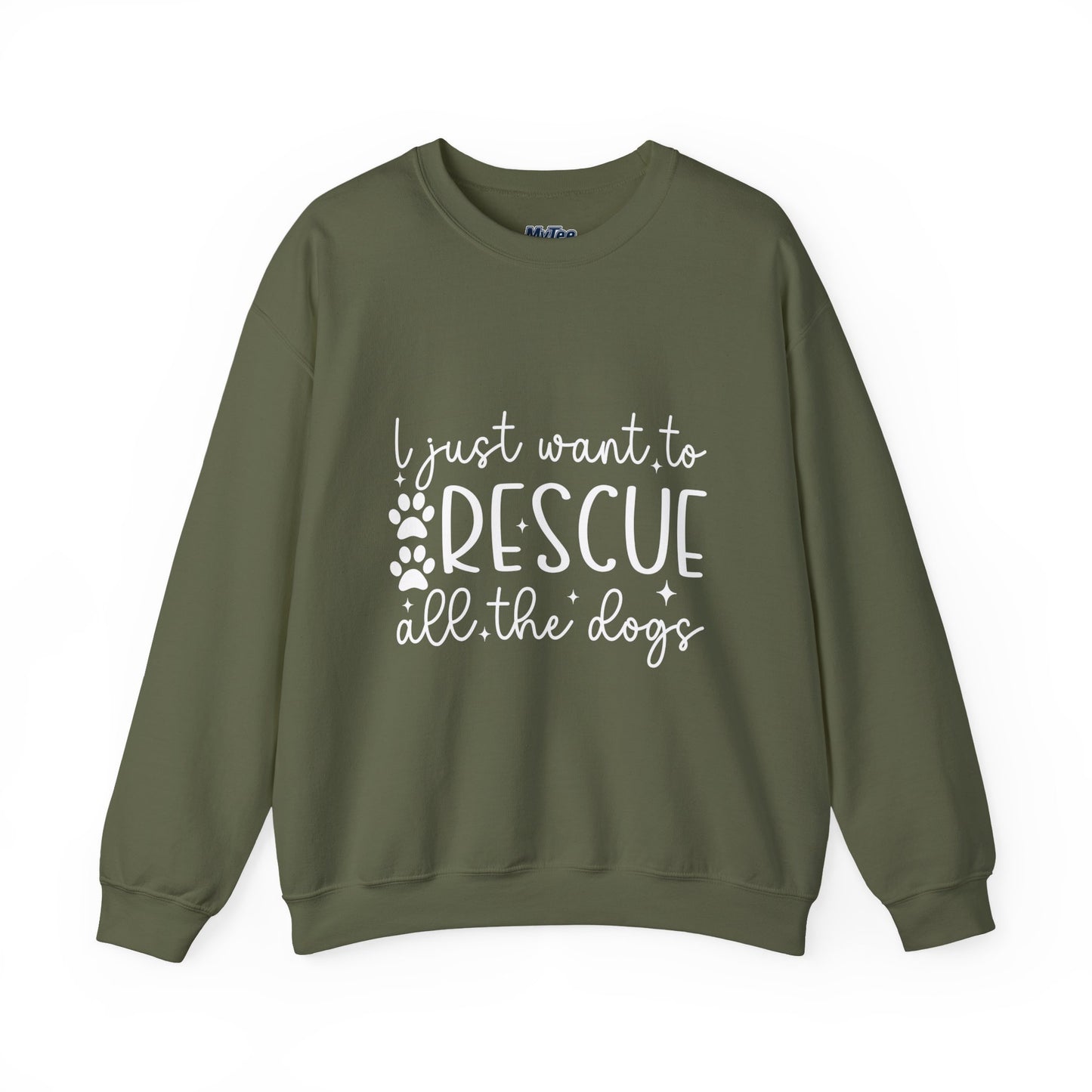 I Just Want To Rescue All The Dogs Unisex Sweatshirt | Cozy Mission Wear