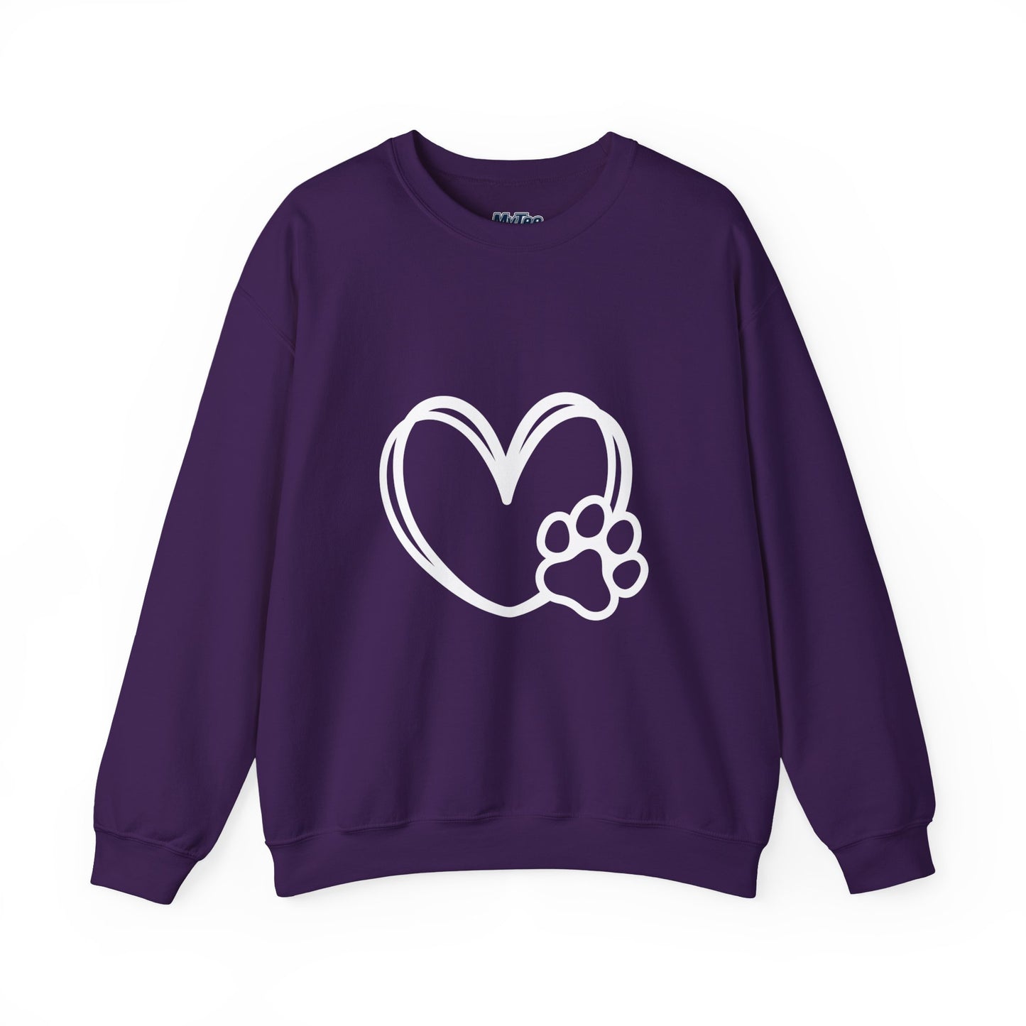 Paw Heart Unisex Sweatshirt – Subtle Dog Lover Style
