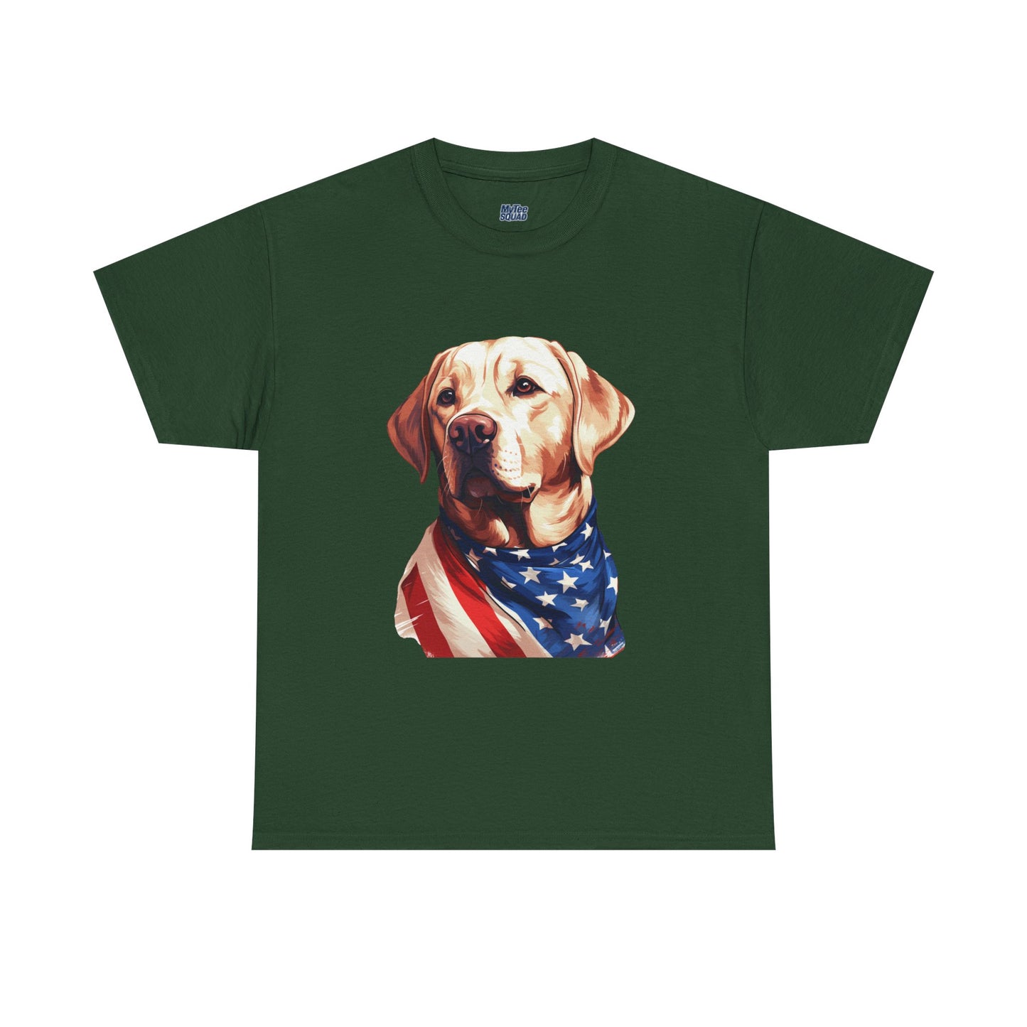 Patriotic Labrador In Stars & Stripes Unisex T Shirts