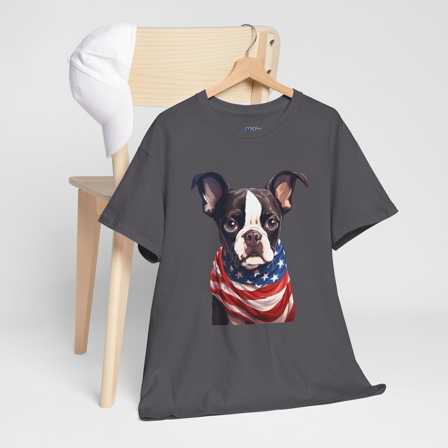 Patriotic Boston Terrier Unisex T-Shirt