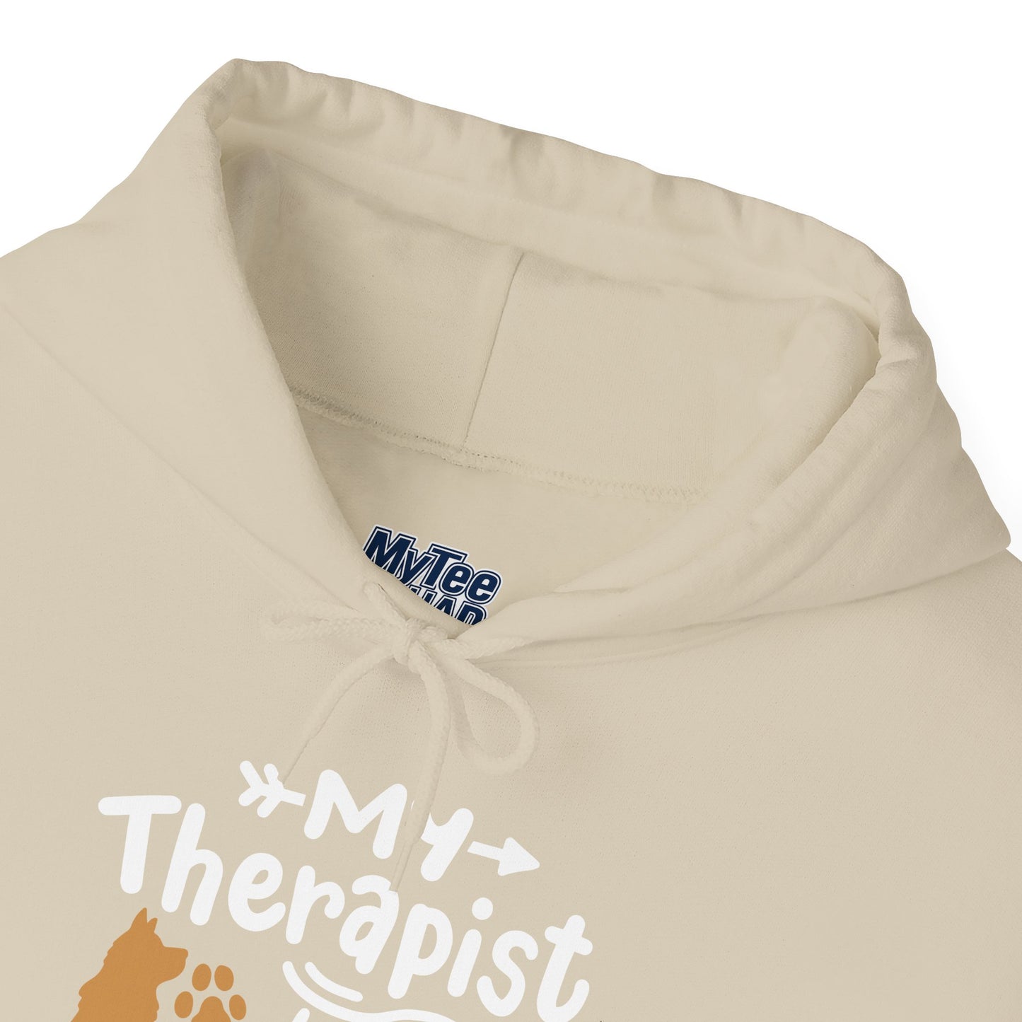 My Therapist Has Paws Pet Lover Hoodie | Animal Therapy Gift