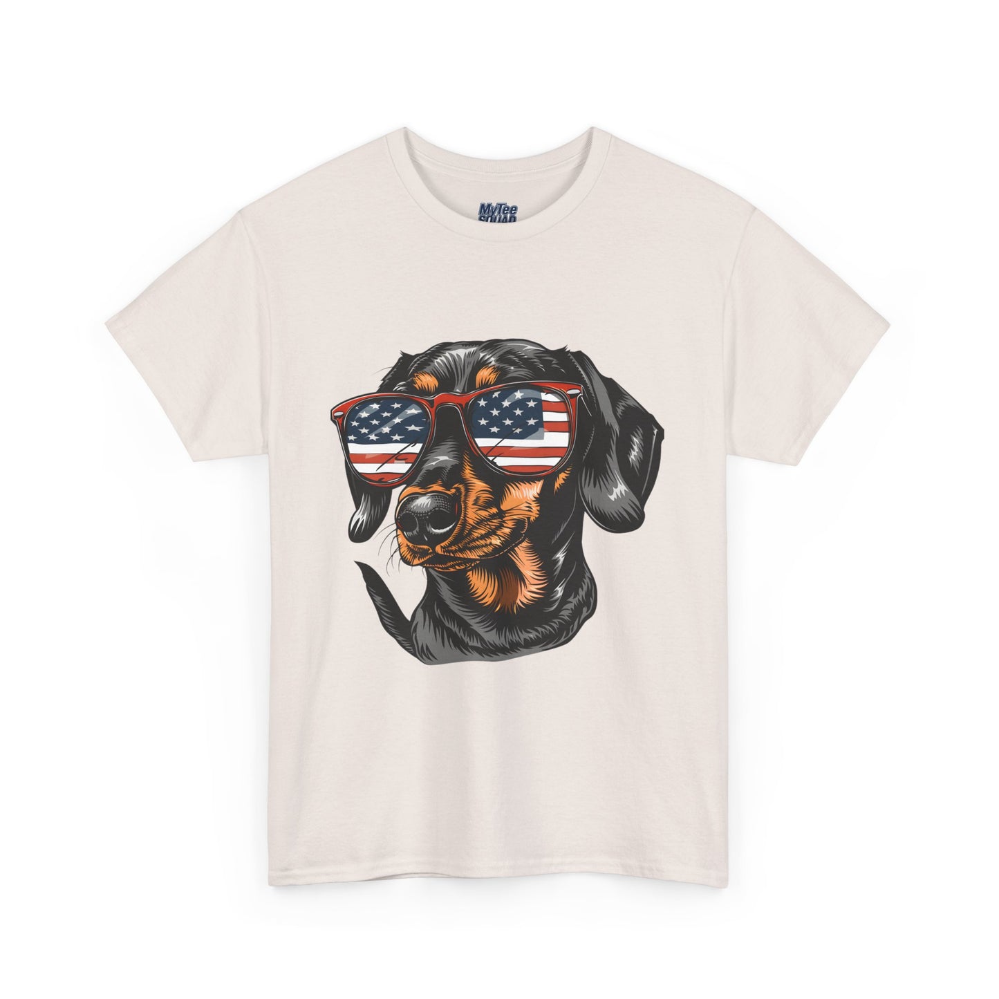 Patriotic Dachshund With Sunglasses Unisex T-Shirt