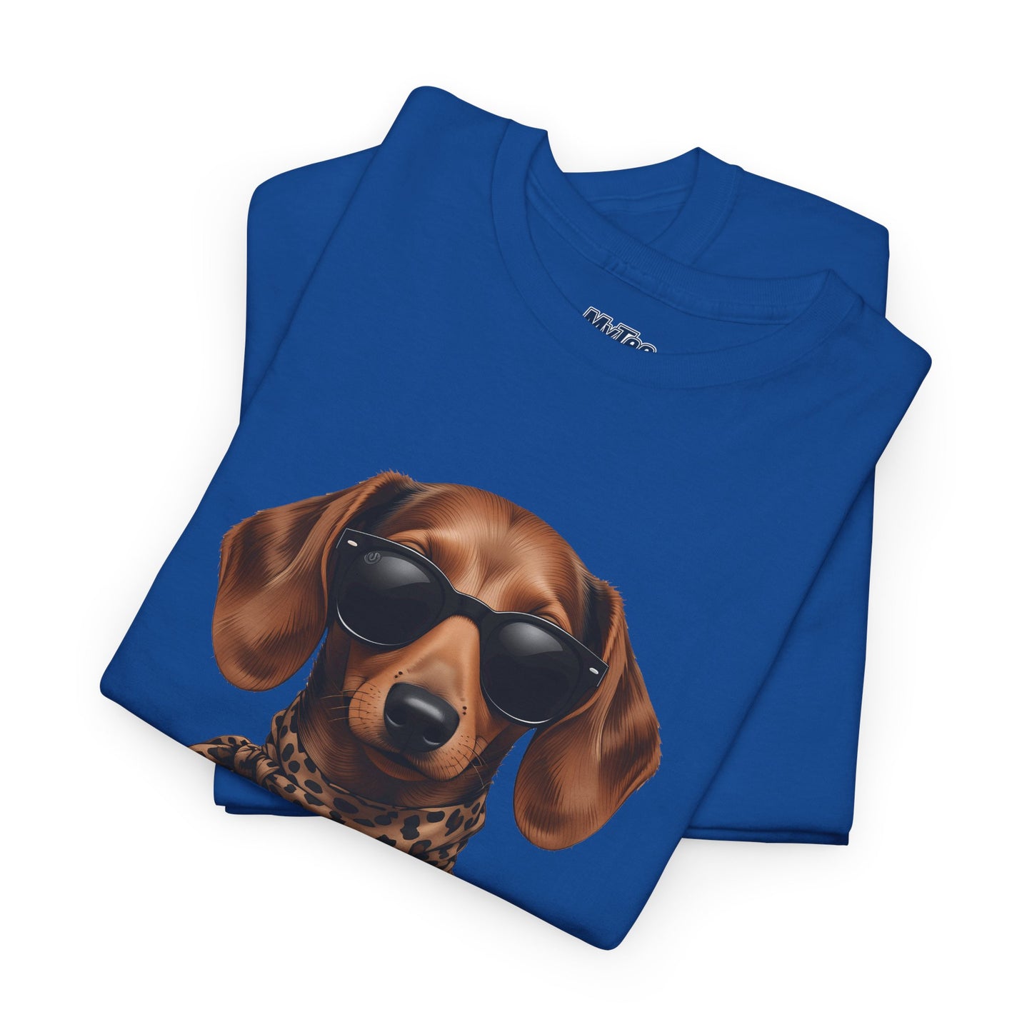 Dachshund With A Scarf Cotton T-Shirt