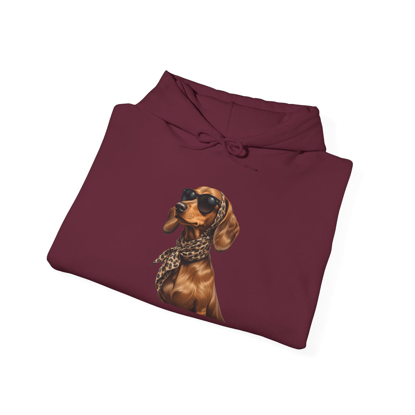 Cool Dachshund Dog Sunglasses Unisex Hoodie | Dog Lover Gift, Pet-Themed Fashion
