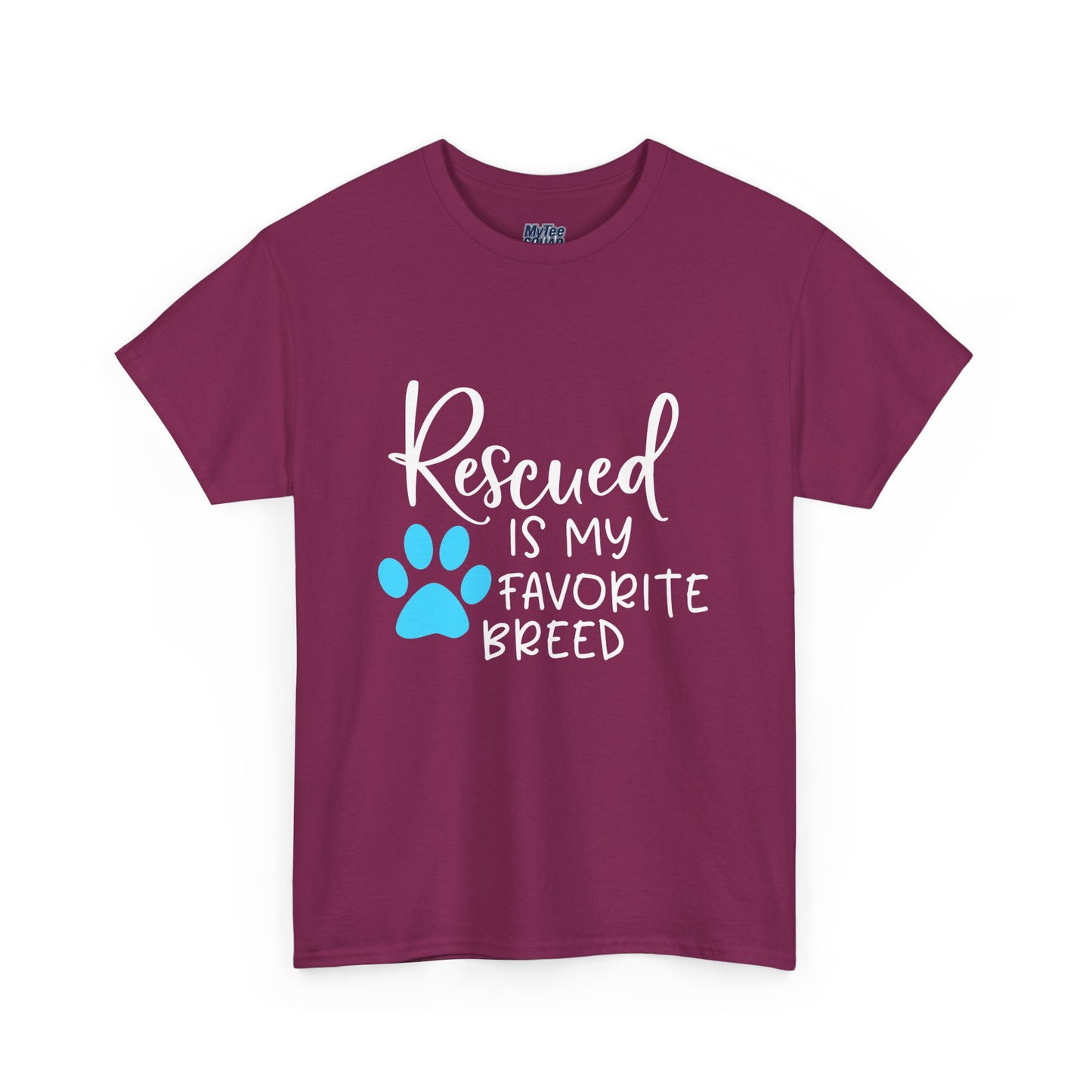 Rescued Is My Favorite Breed T-Shirt – Pet Adoption Love Tee