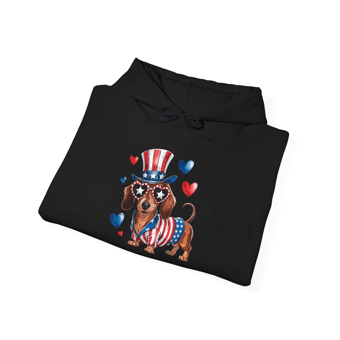 Patriotic Dachshund Unisex Hoodie - Perfect For 4th Of July