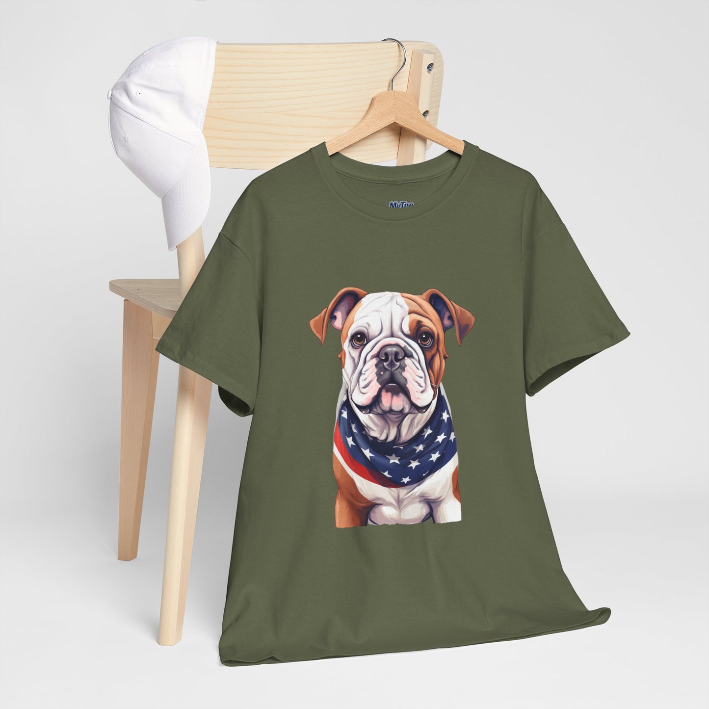 Patriotic Bulldog Unisex T-Shirt