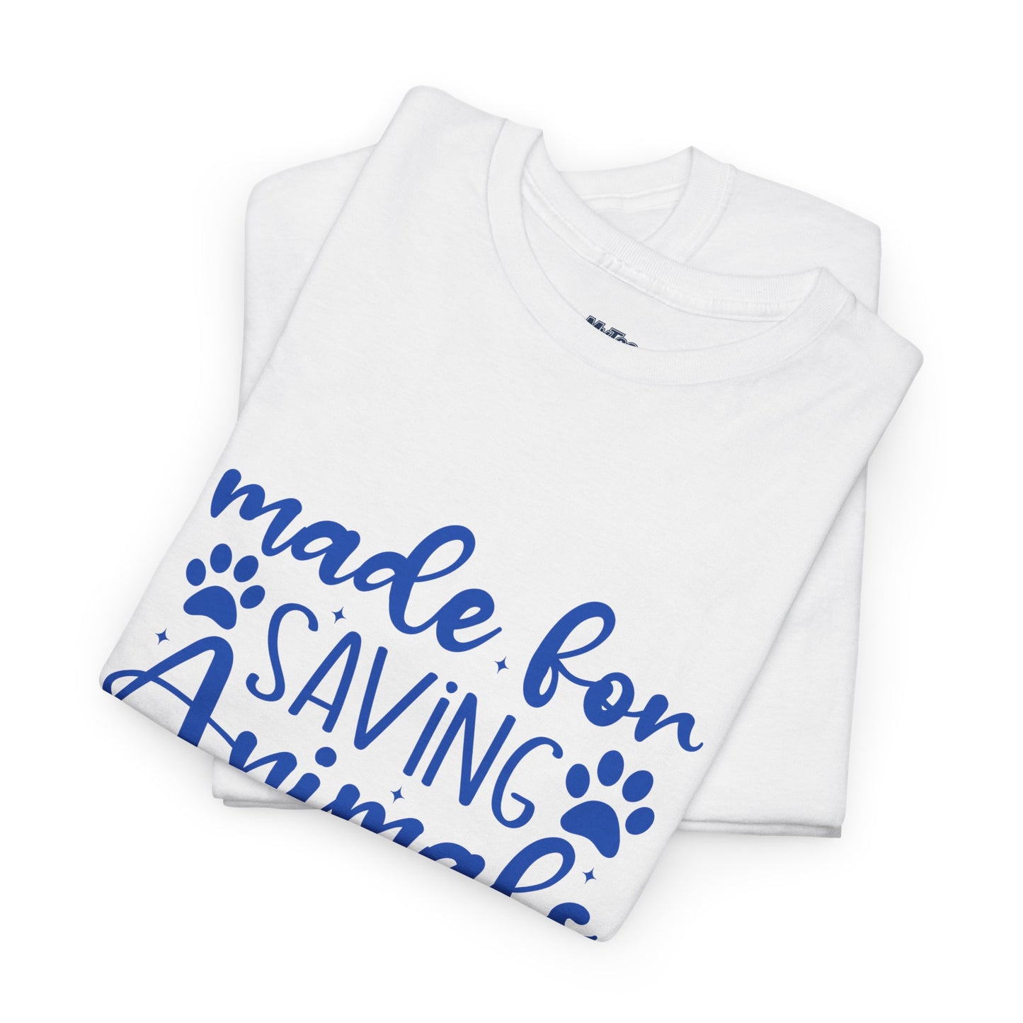 Made For Saving Animals Unisex Cotton T-Shirt | Dog Lover