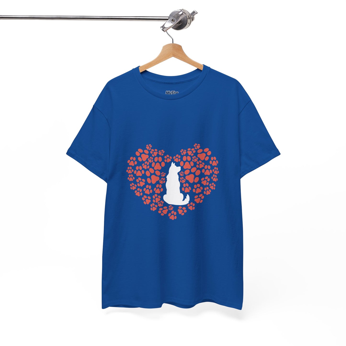 Dog Lover's Heart - Unisex Cotton Tee