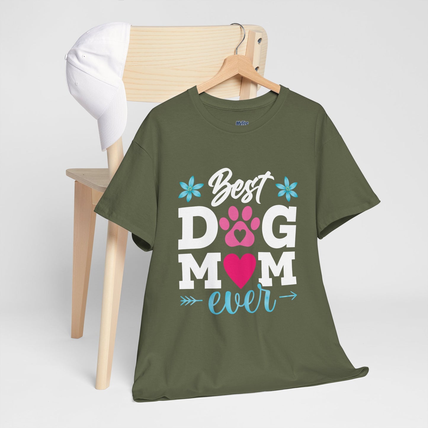 Best dog Mom Ever Cotton T-Shirt