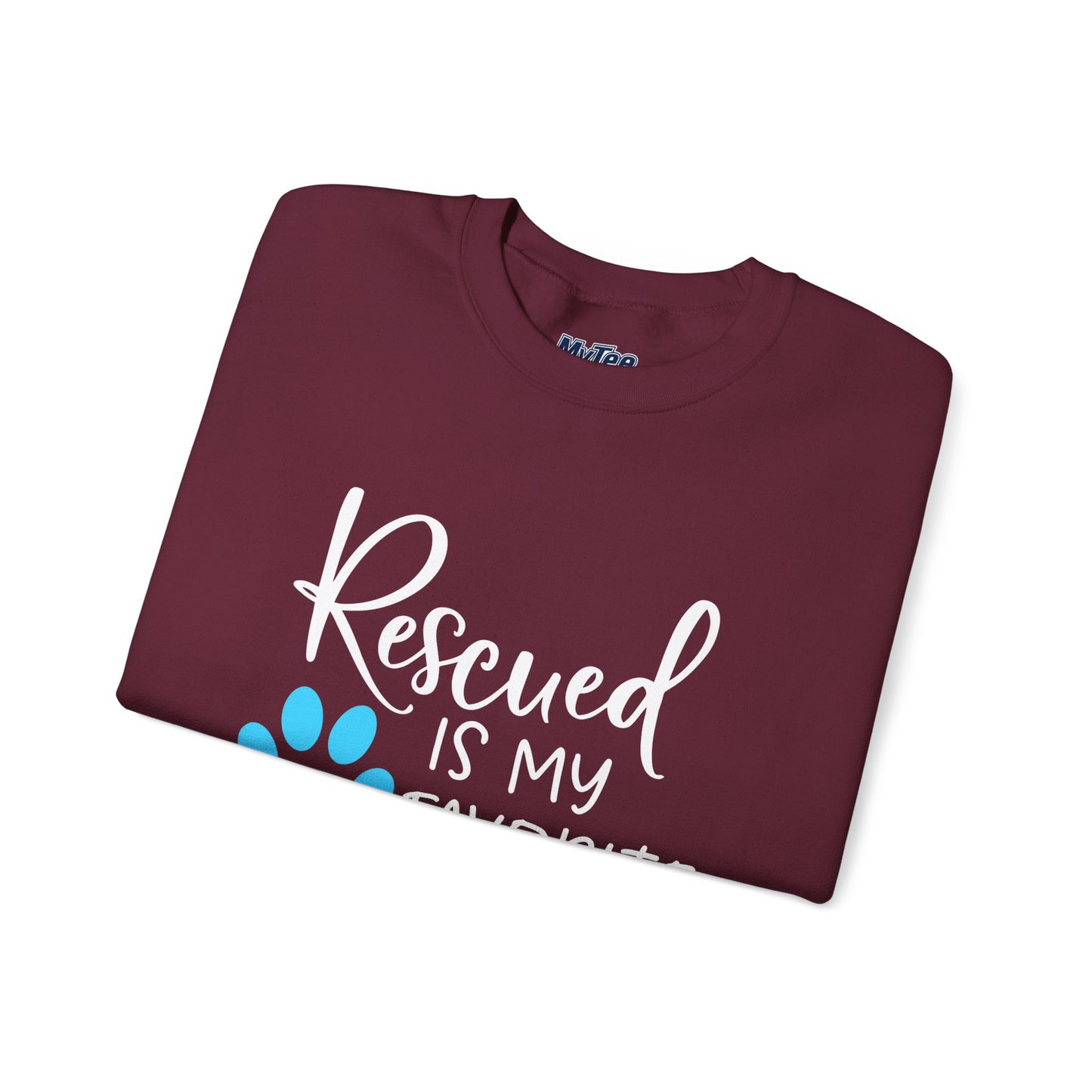 Rescued Is My Favorite Breed Unisex Sweatshirt – Dog Lover Crewneck