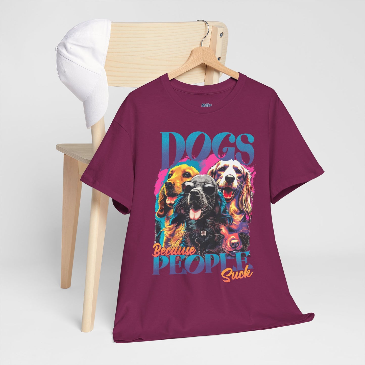 Dogs Because People Suck Unisex T-Shirts