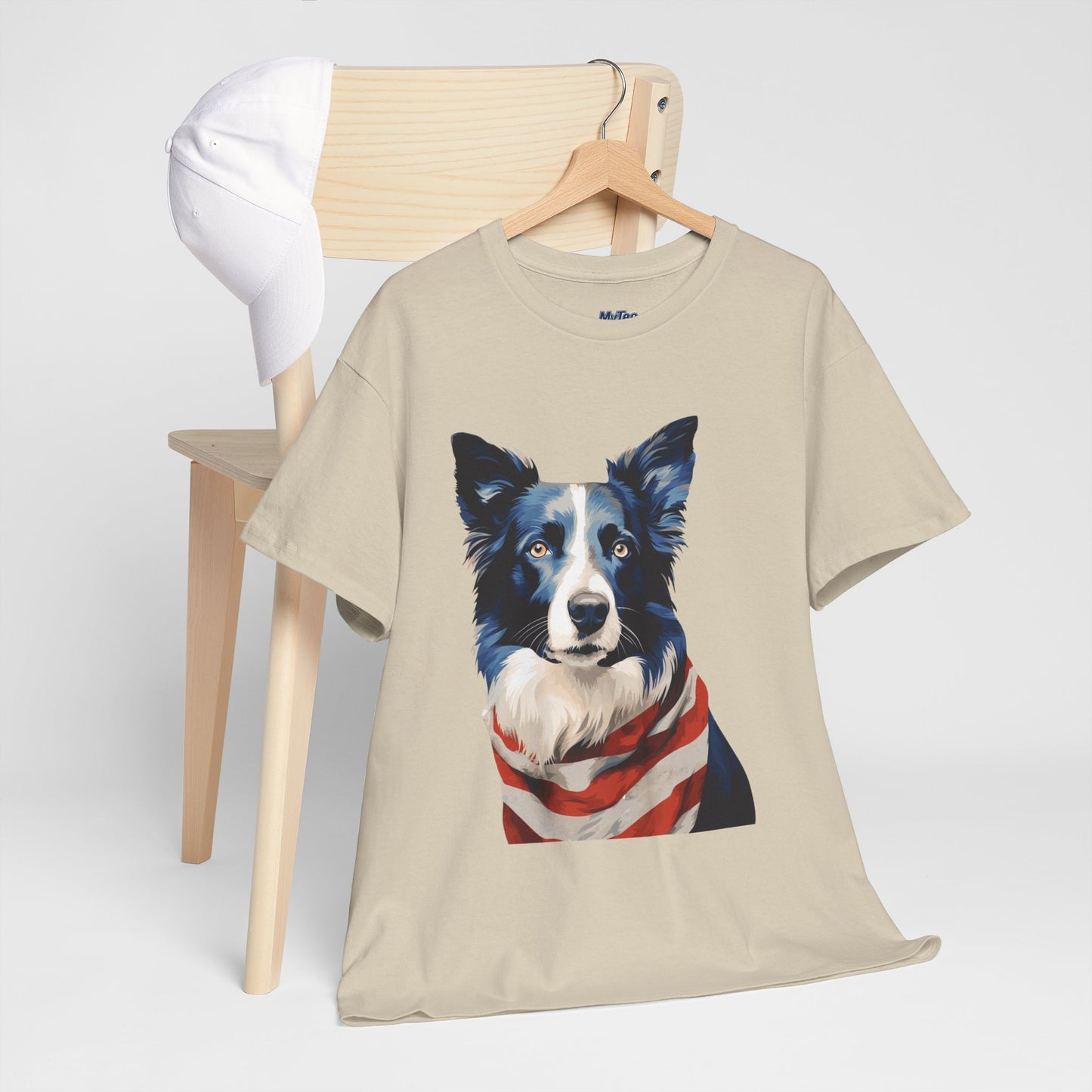Patriotic Border Collie Unisex T-Shirt