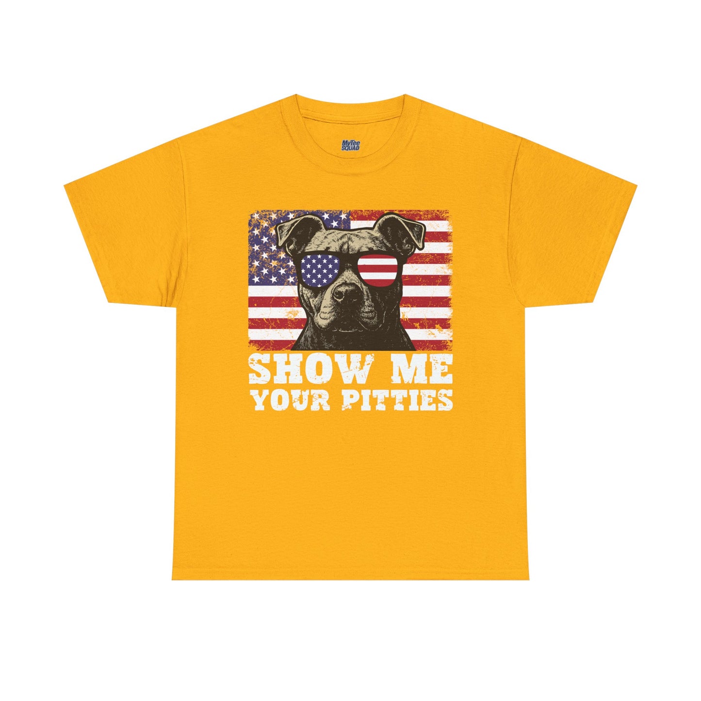 Show Me Your Pitties Patriotic Pitbull Unisex T-Shirt