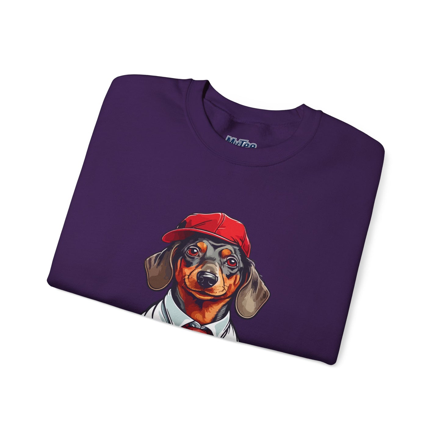Dachshund Red Tie Unisex Sweatshirt – Chic Comfort for Dog Lovers
