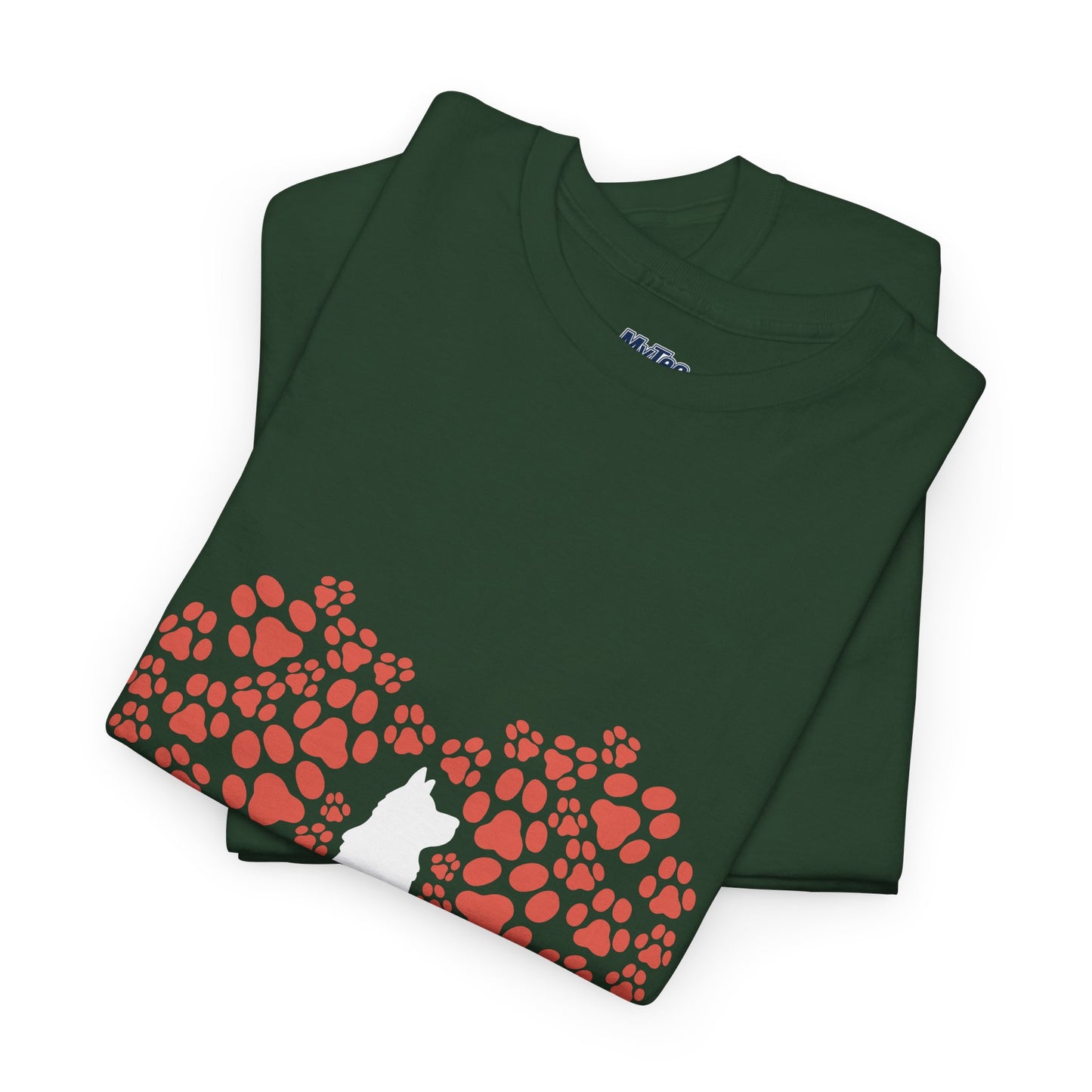 Dog Lover's Heart - Unisex Cotton Tee