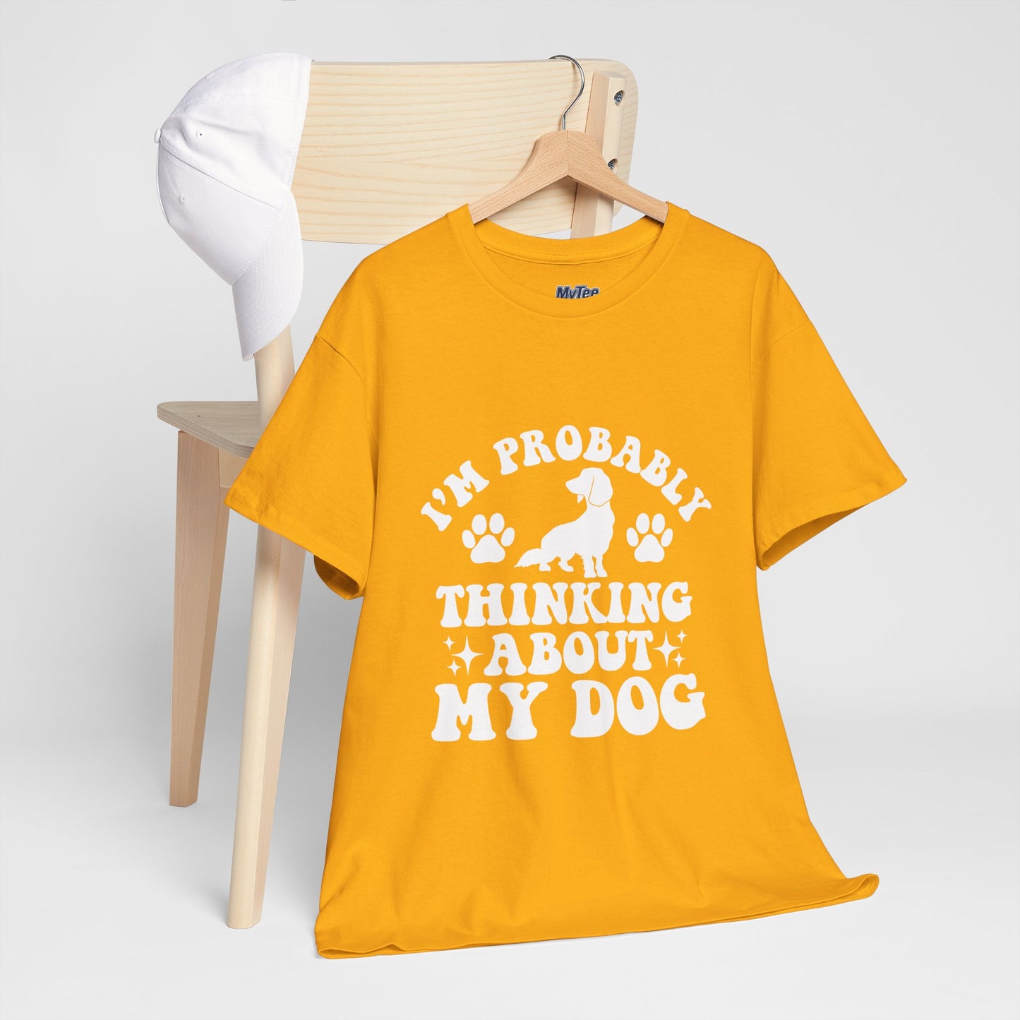 I’m Probably Thinking About My Dog Cotton T-shirt