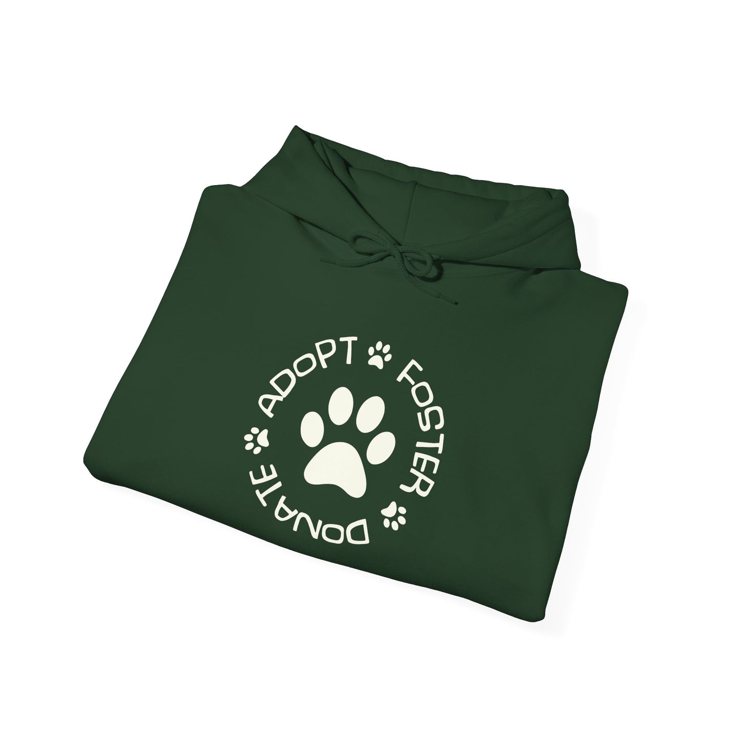 Adopt Foster Donate Unisex Hoodie – Pet Rescue Support Apparel