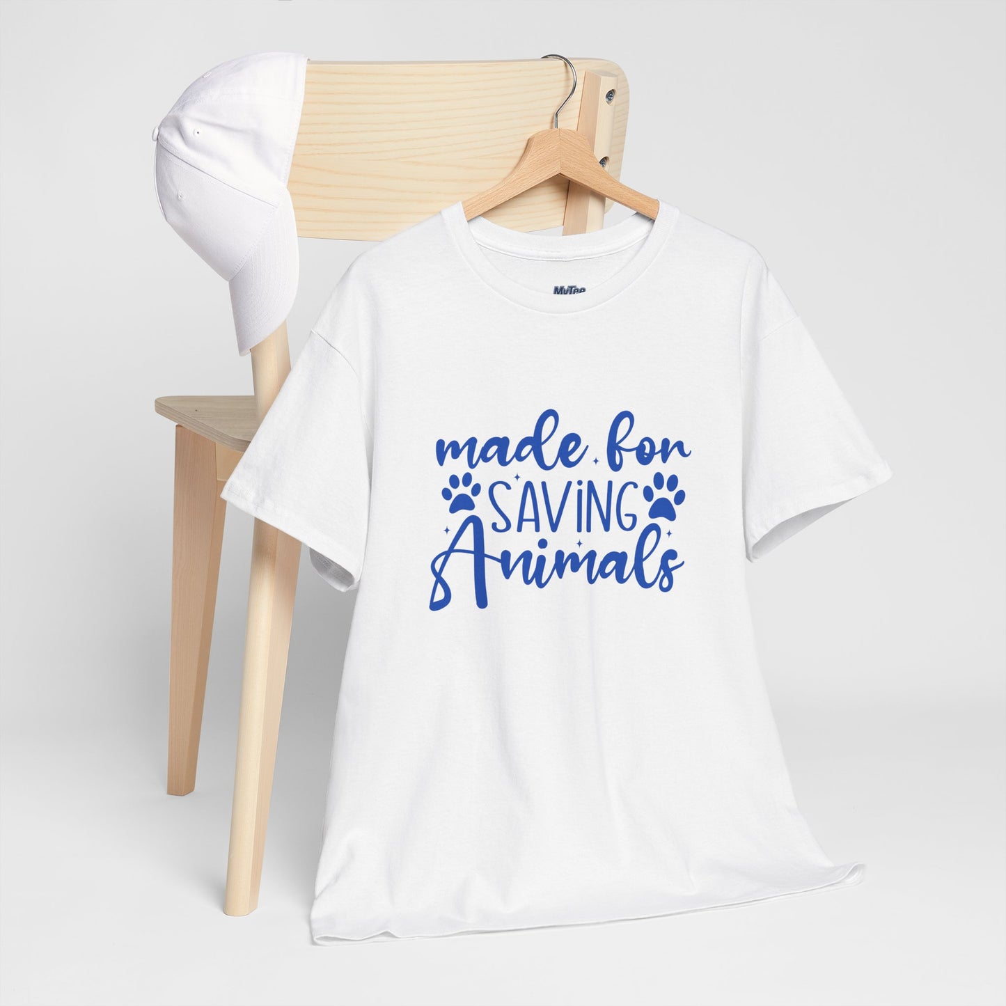 Made For Saving Animals Unisex Cotton T-Shirt | Dog Lover