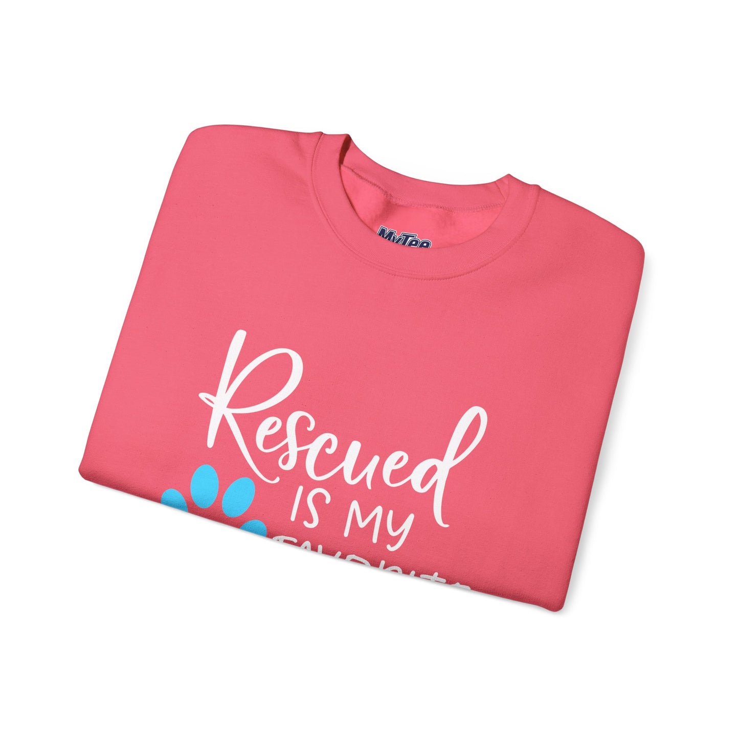 Rescued Is My Favorite Breed Unisex Sweatshirt – Dog Lover Crewneck