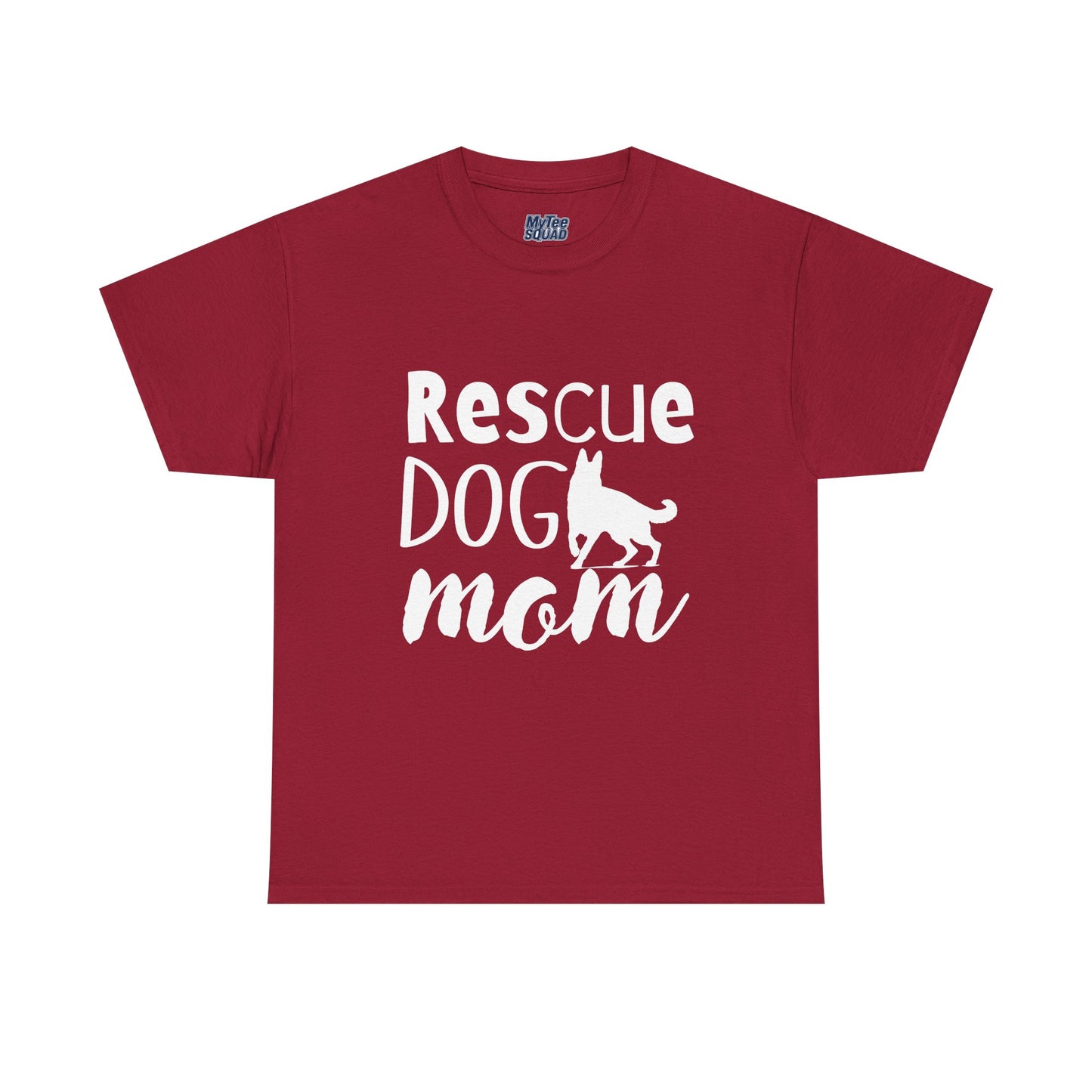 Rescue Dog Mom Cotton T-Shirt