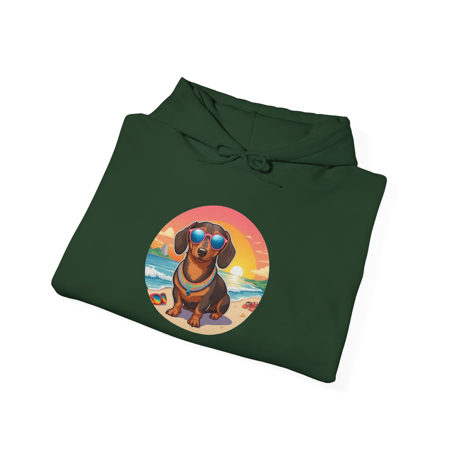 Dachshund Lover's Sunset Unisex Hoodie