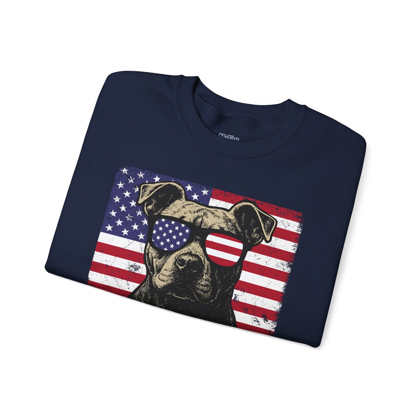 Show Me Your Pitties Patriotic Pitbull Sweatshirt – Funny USA Dog Lover Pullover