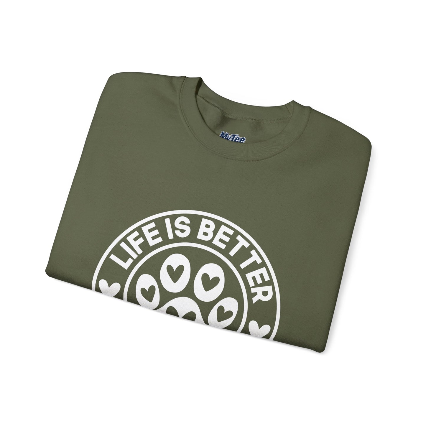 Life Is Better With A Dog Sweatshirt | Crewneck Pullover