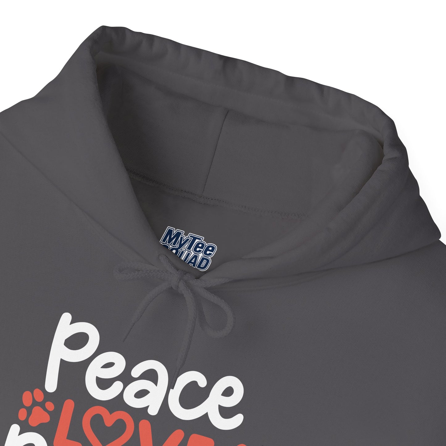 Peace, Love, Rescue Hoodie | Pet Adoption Awareness