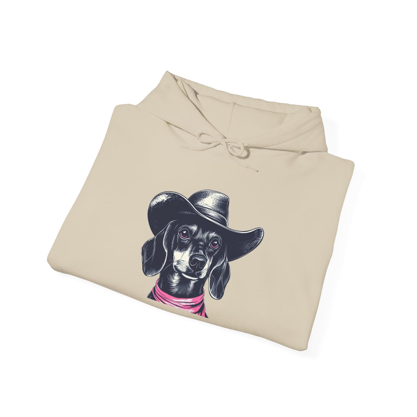 Dachshund Cowpoke Hoodie – Rodeo Pup Unisex Pullover