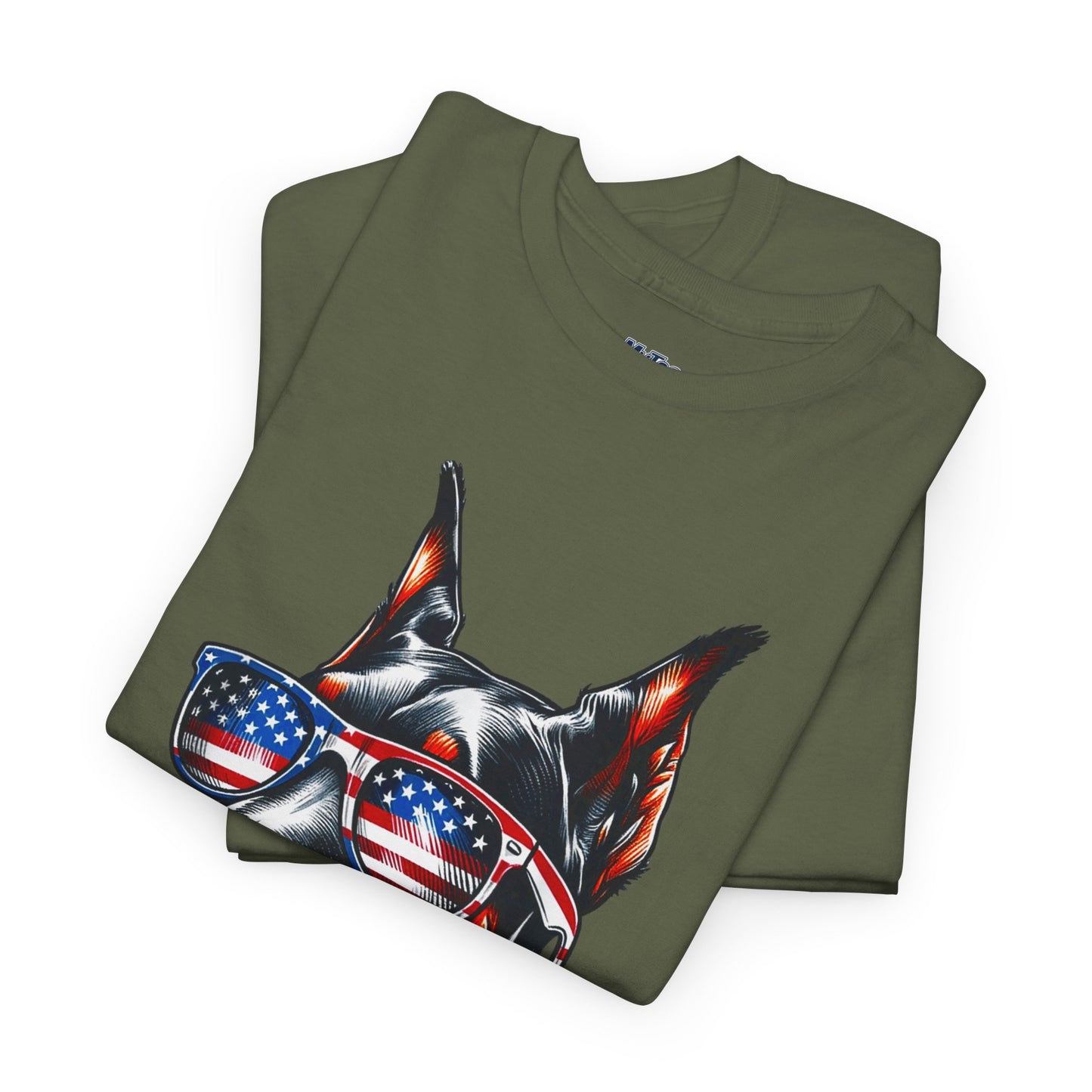 Patriotic Doberman With Sunglasses Unisex T-Shirt