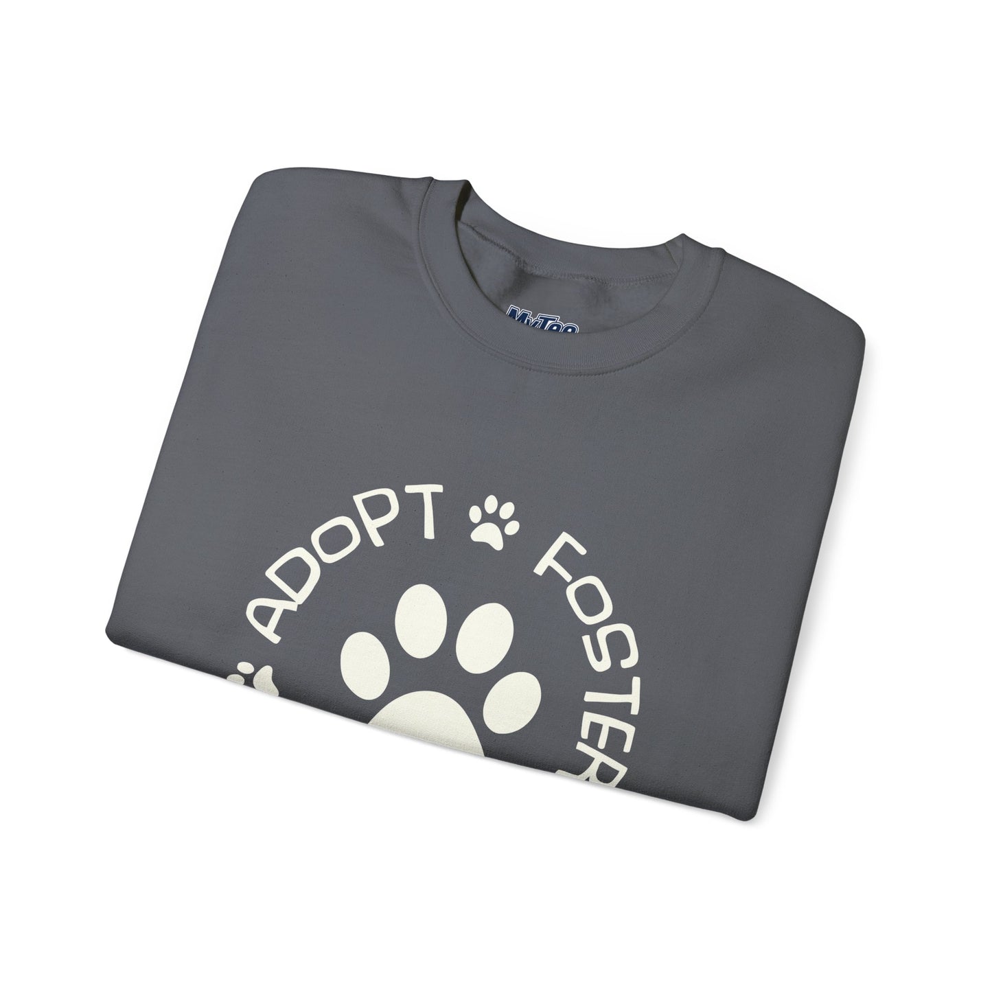 Adopt Foster Donate Unisex Sweatshirt | Paw Print Animal Shelter Pullover