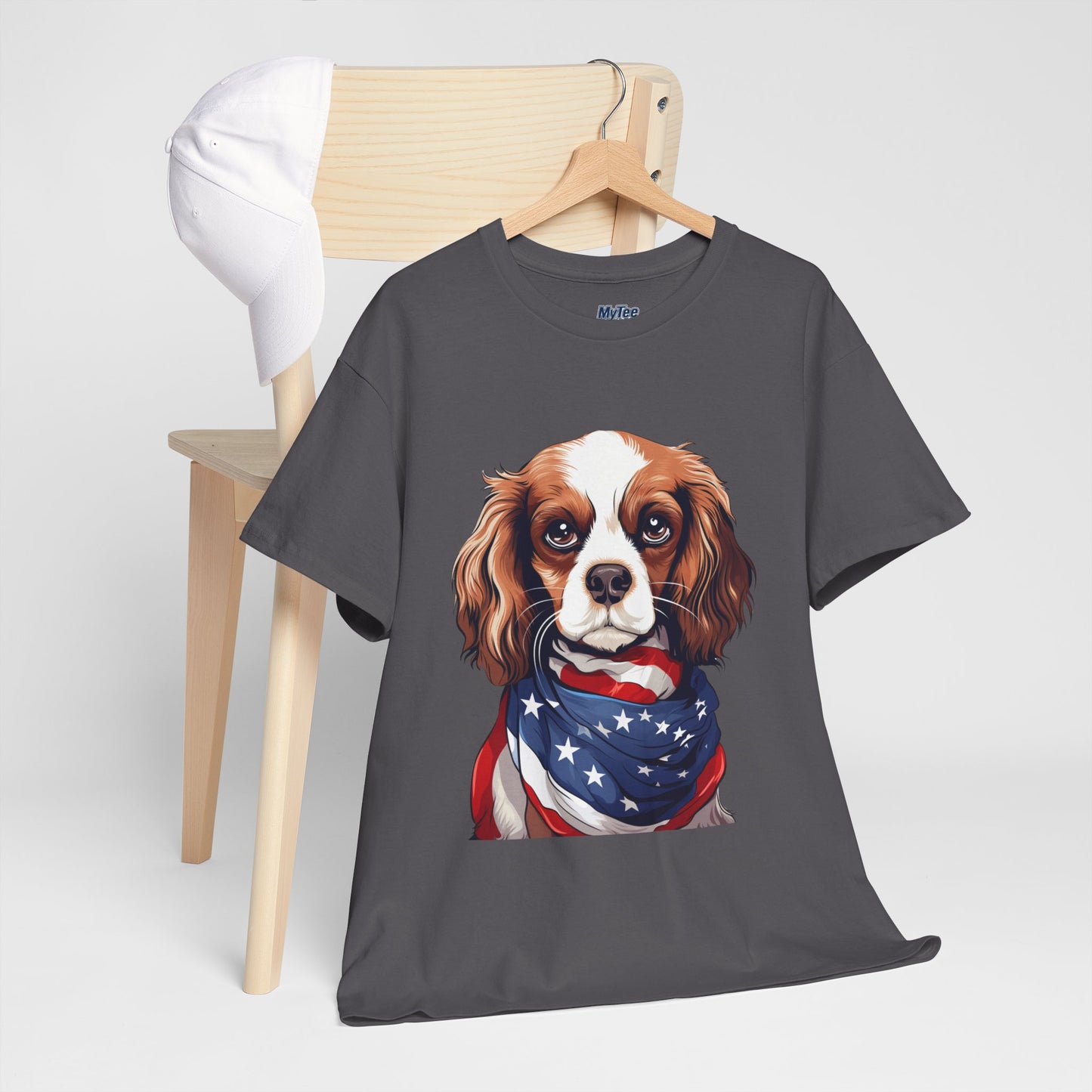Patriotic Cavalier King Charles Spaniel Unisex T-Shirt
