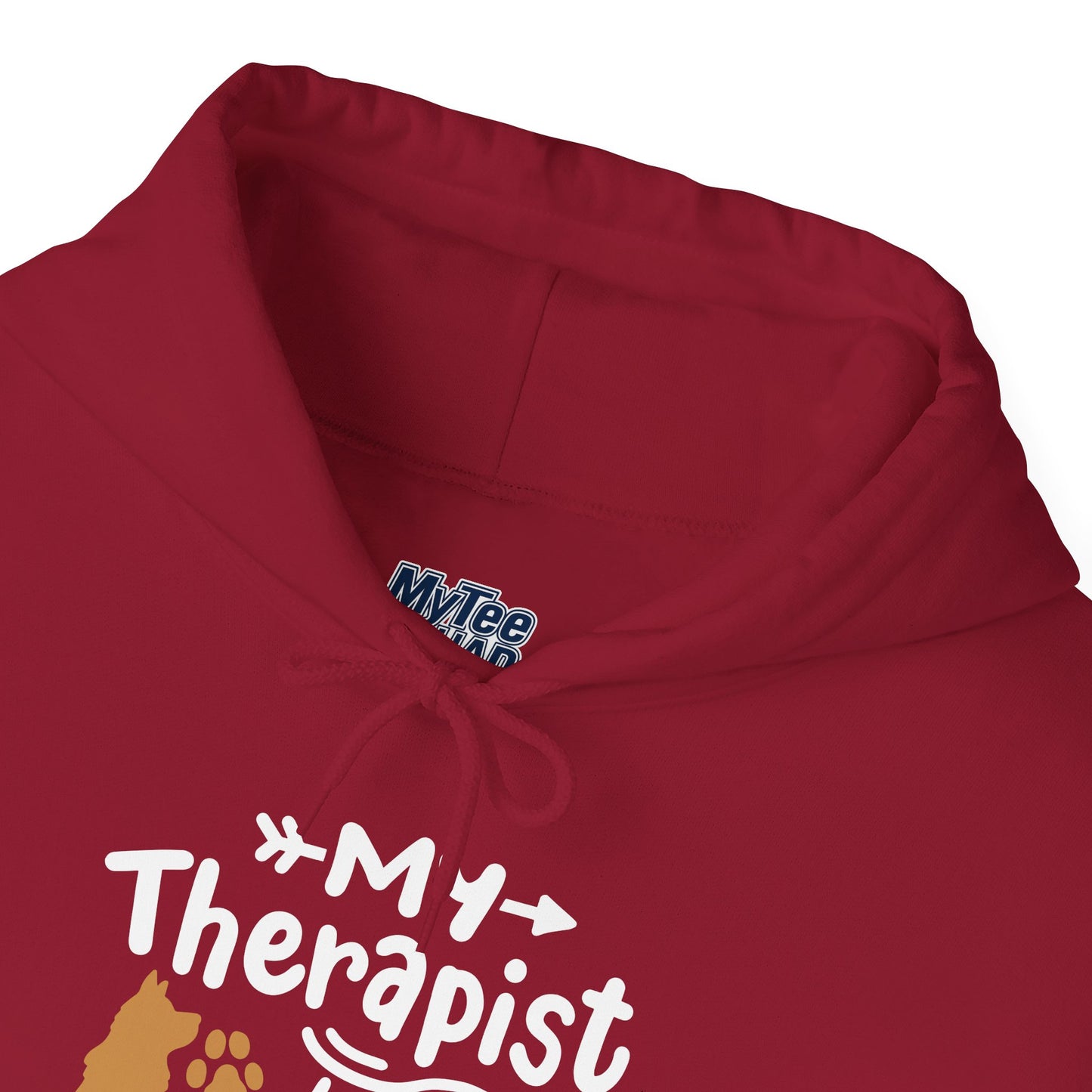 My Therapist Has Paws Pet Lover Hoodie | Animal Therapy Gift