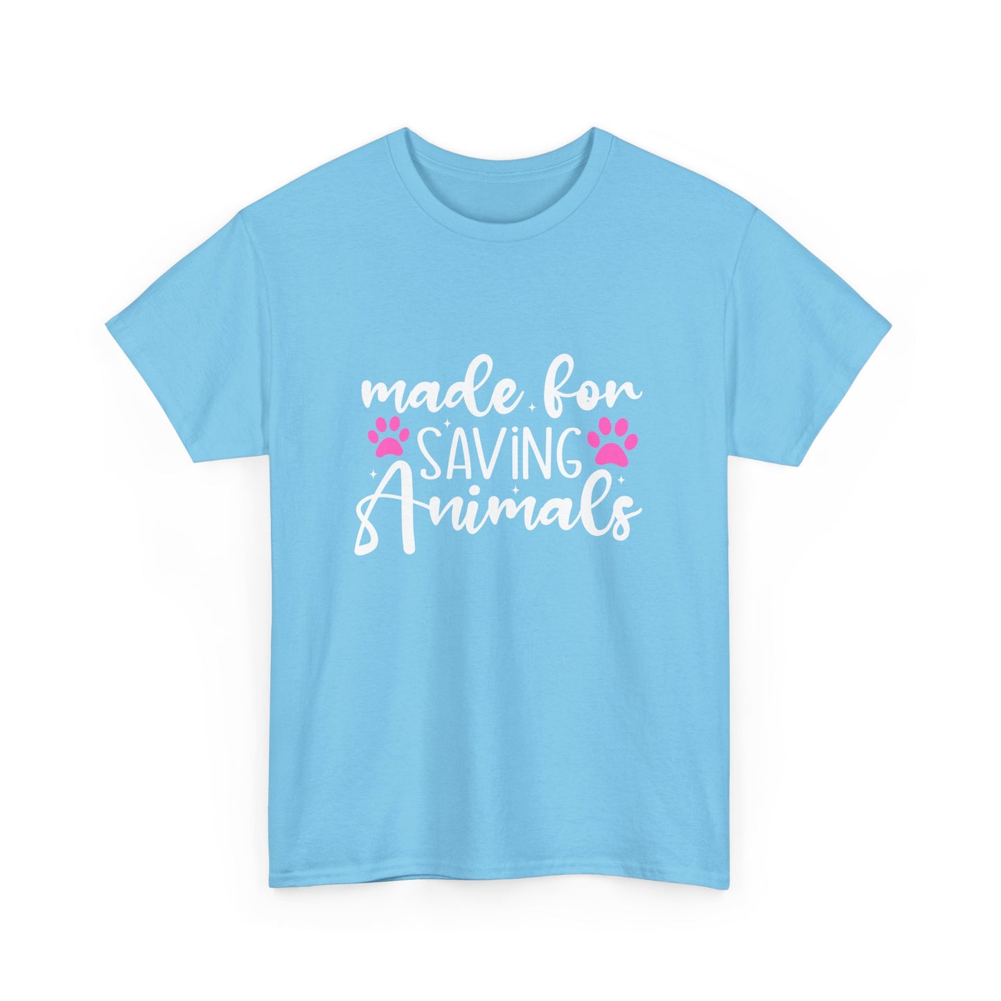 Made For Saving Animals Unisex Cotton T-Shirt | Dog Lover