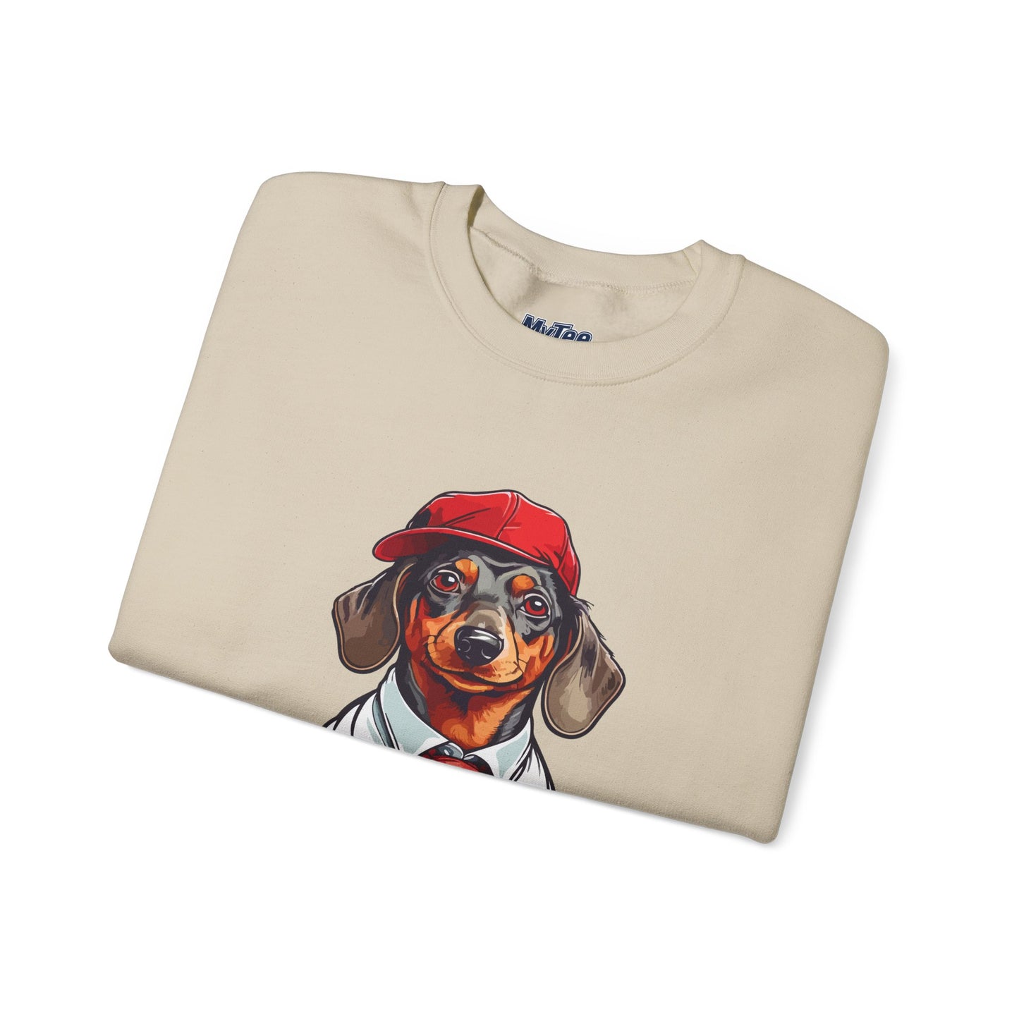 Dachshund Red Tie Unisex Sweatshirt – Chic Comfort for Dog Lovers