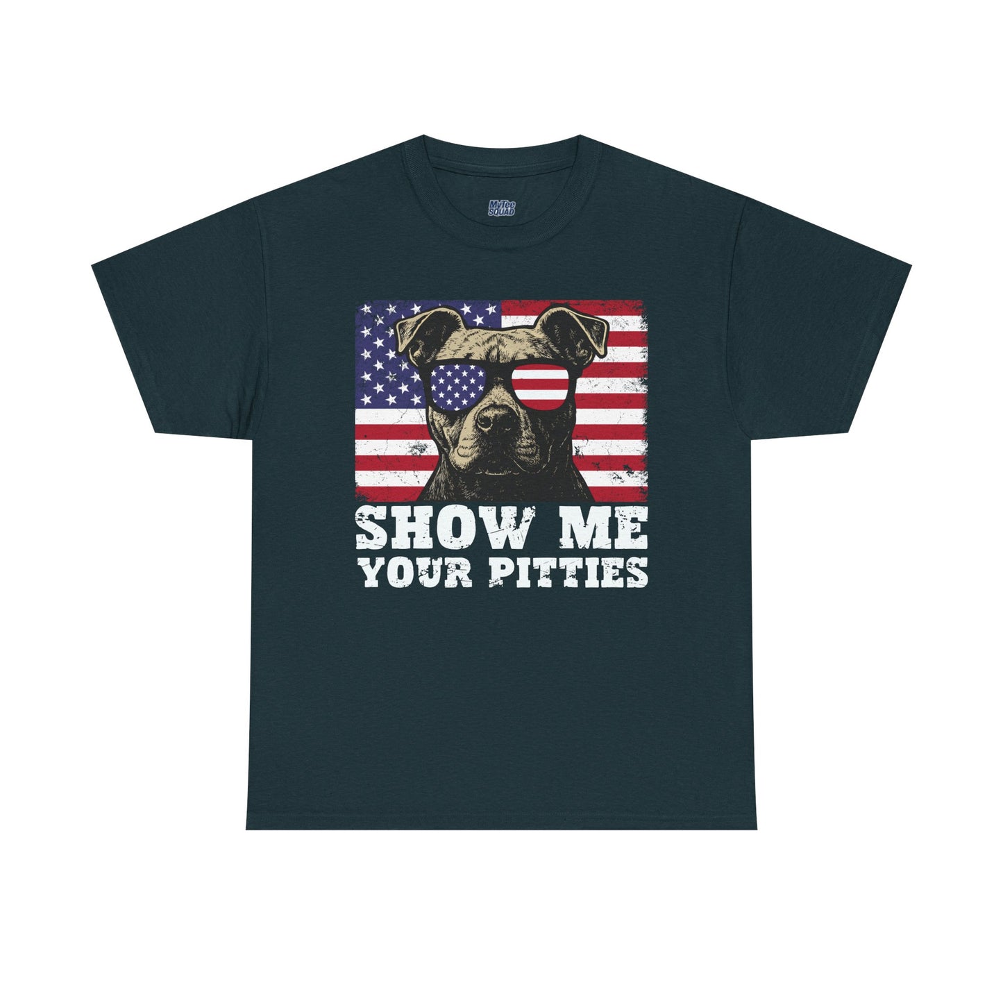 Show Me Your Pitties Patriotic Pitbull Unisex T-Shirt
