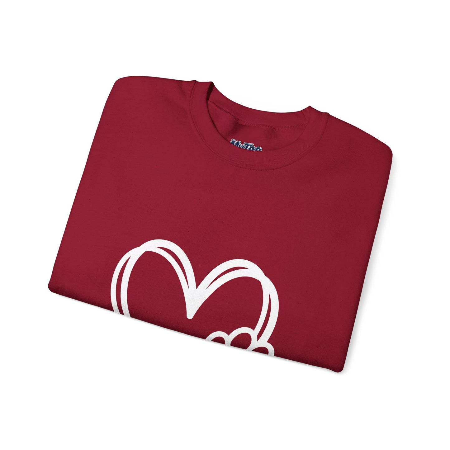 Paw Heart Unisex Sweatshirt – Subtle Dog Lover Style