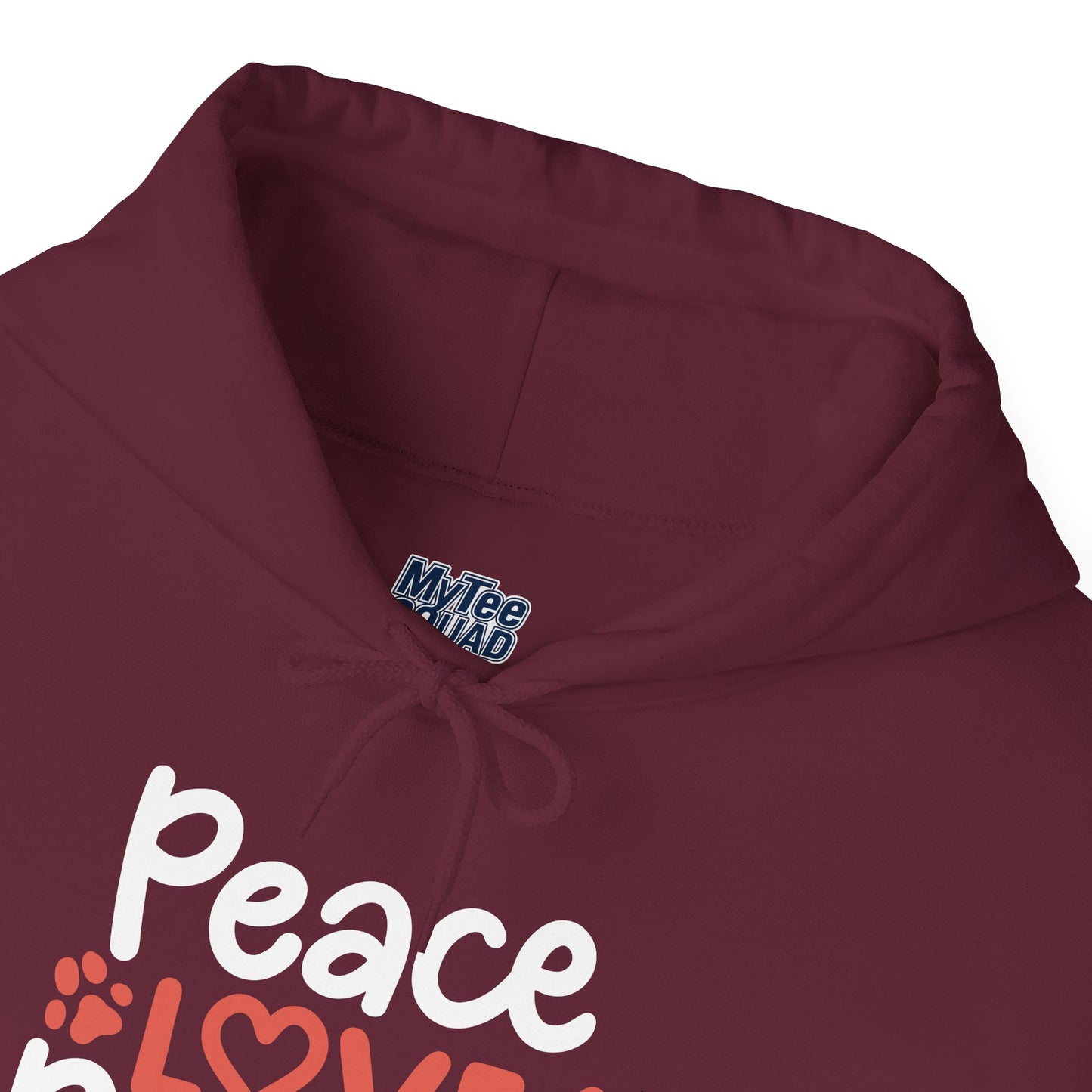 Peace, Love, Rescue Hoodie | Pet Adoption Awareness