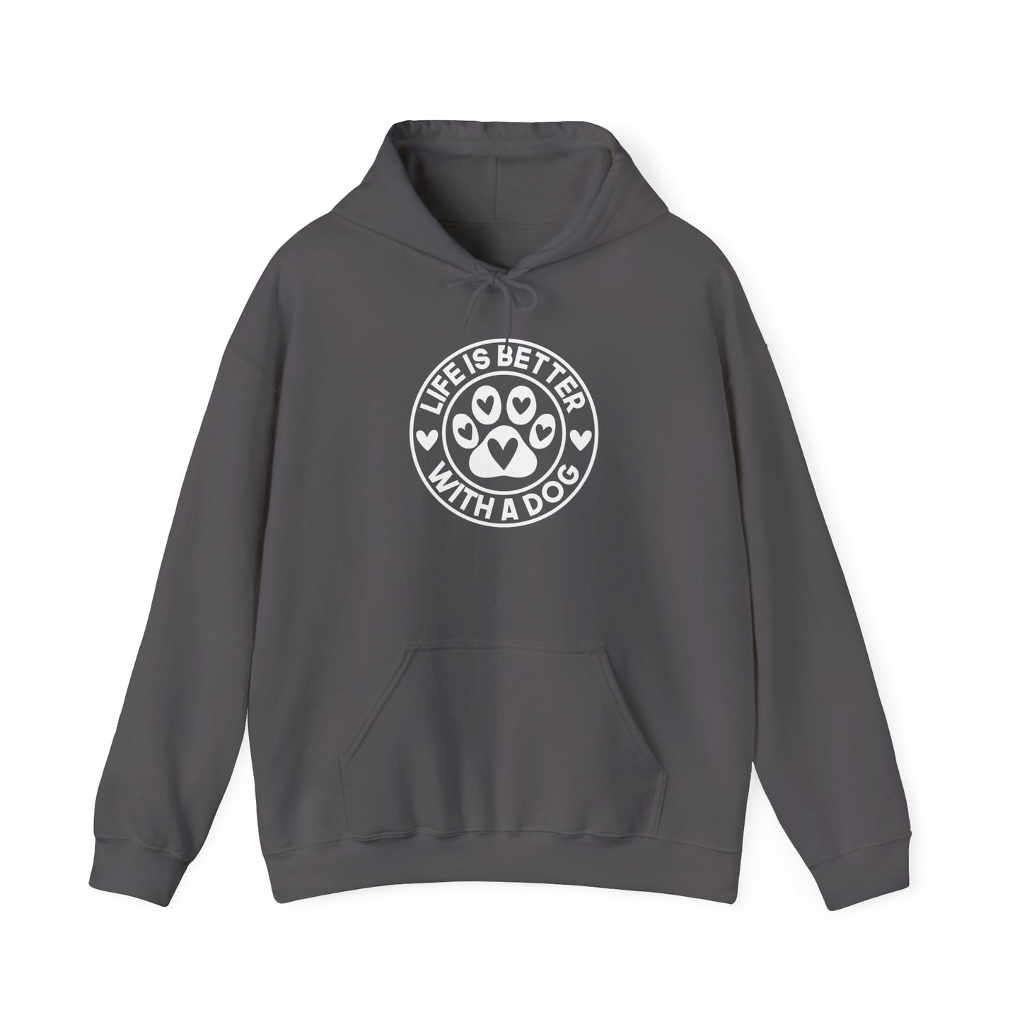 "Life Is Better With A Dog" Unisex Hoodie | Dog-Themed Apparel