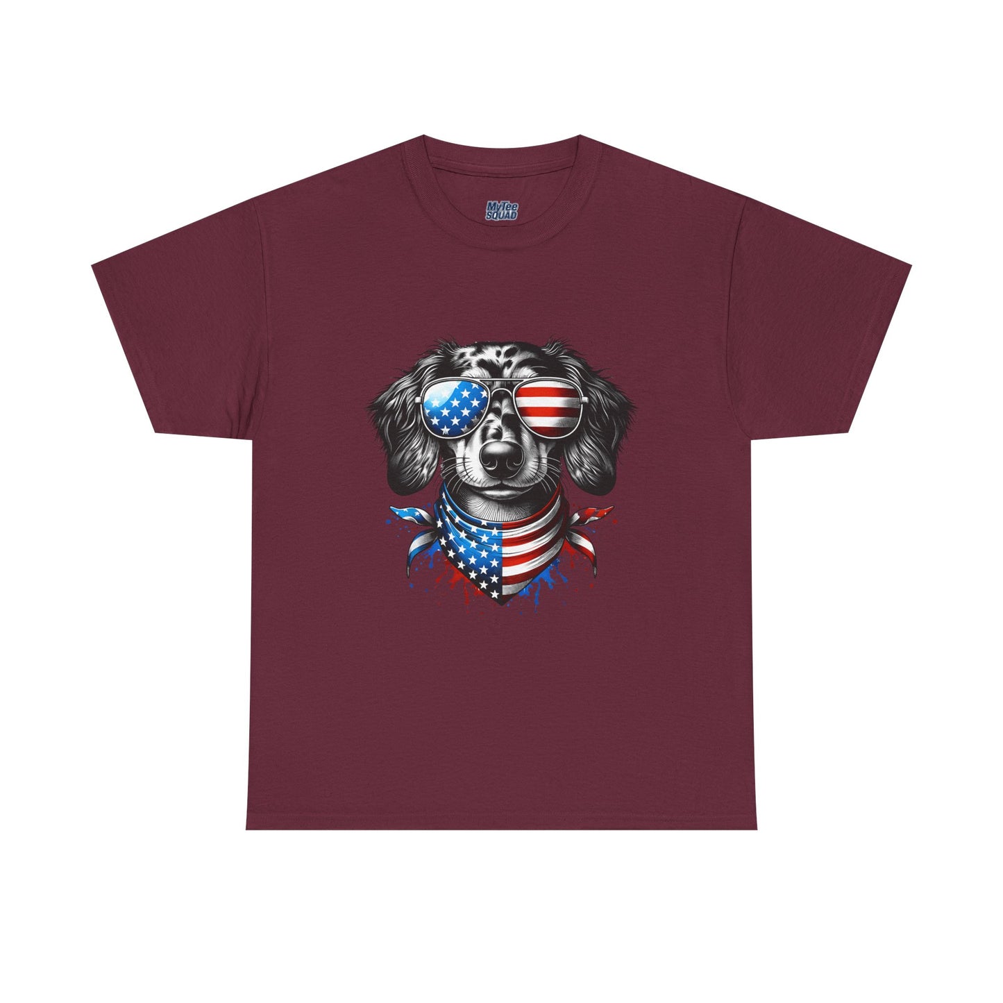 Patriotic Dachshund with Sunglasses Unisex T-Shirt