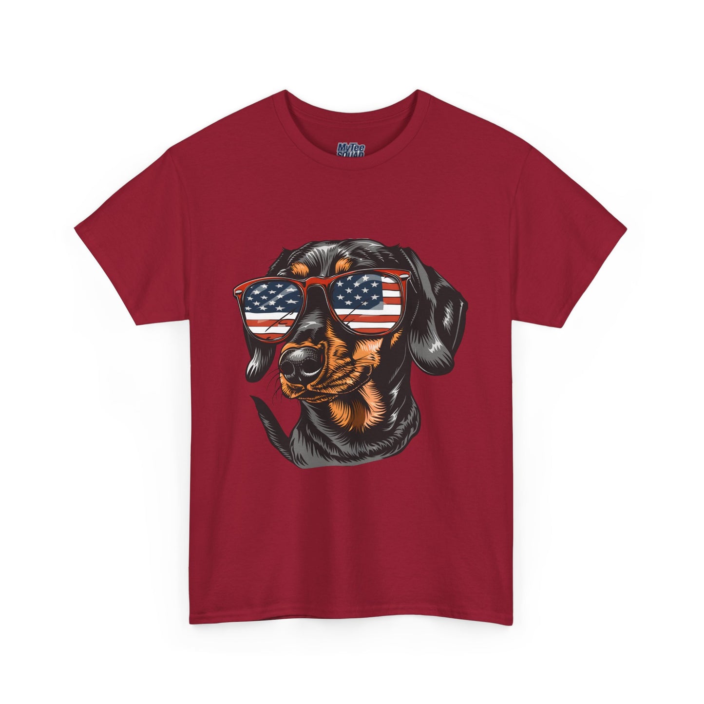 Patriotic Dachshund With Sunglasses Unisex T-Shirt