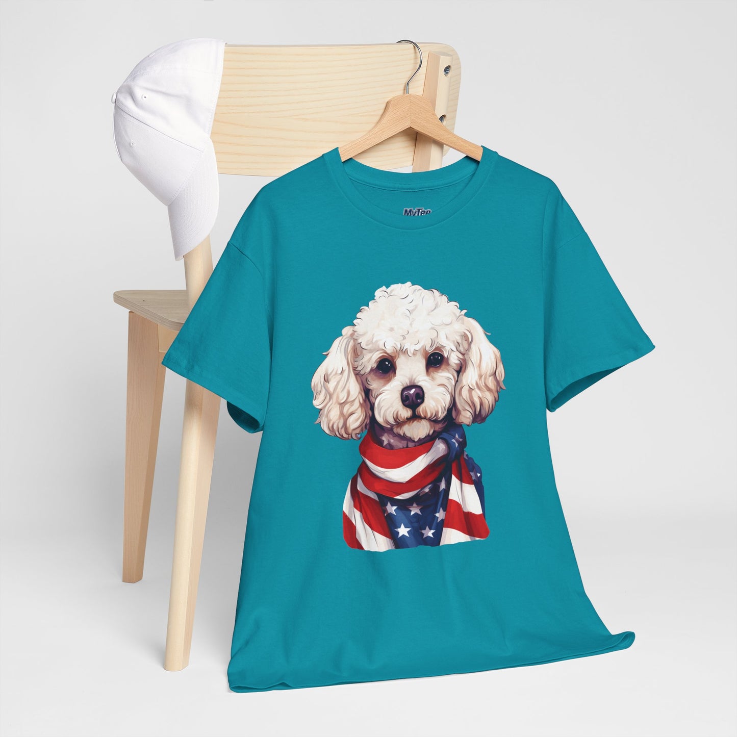 Patriotic Poodle Unisex T-Shirt