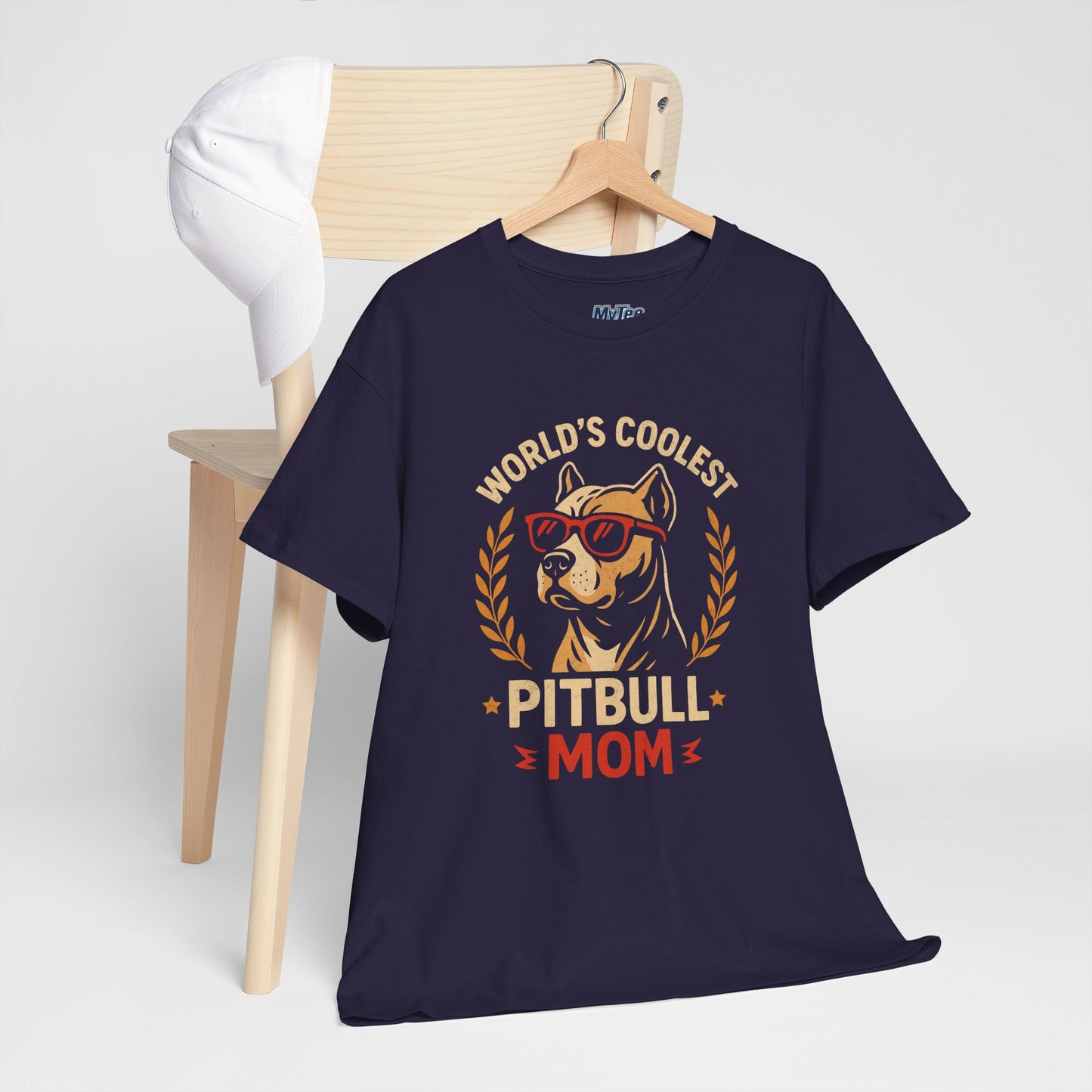 World's Coolest Pitbull Mom T-Shirt | Gift For Dog Mom