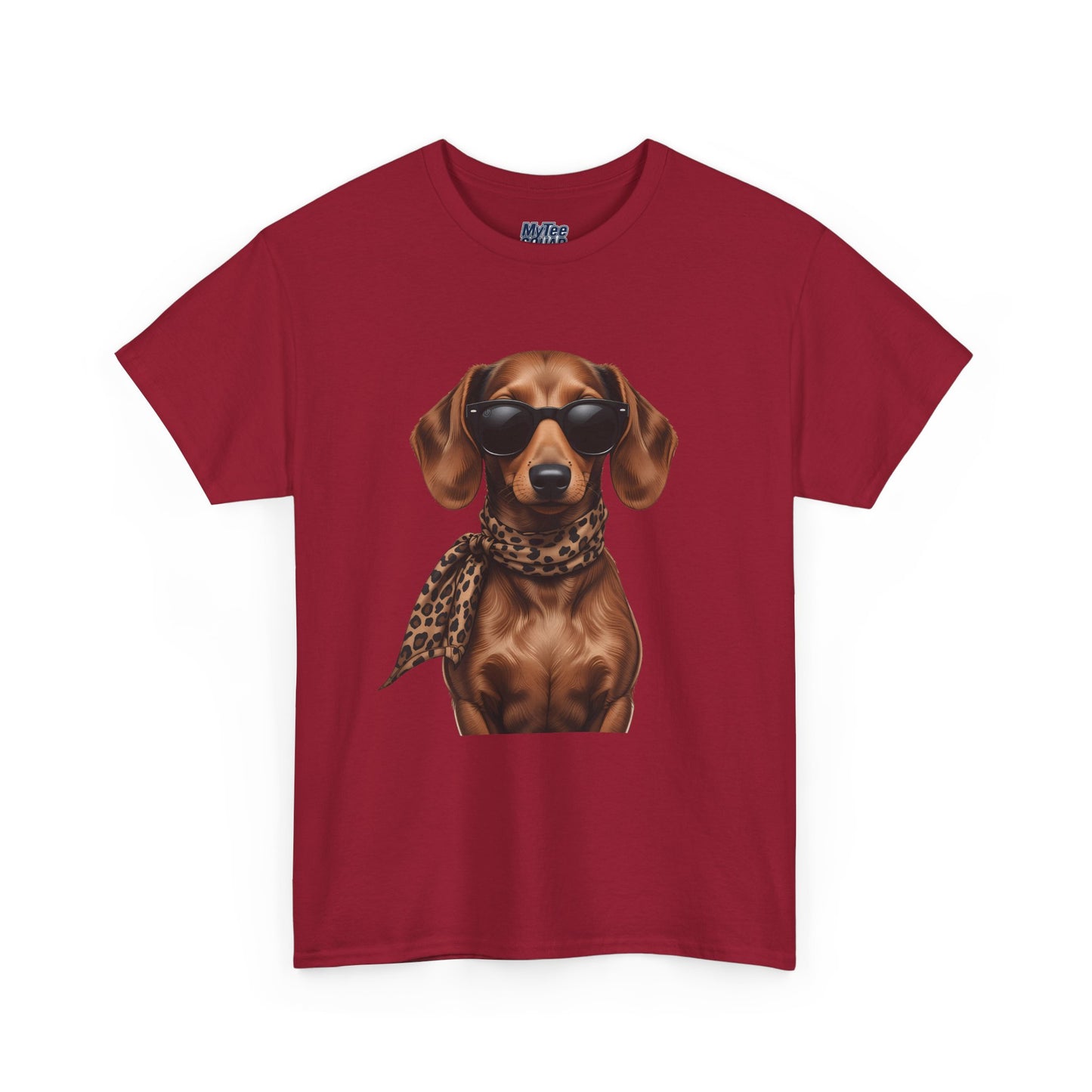 Dachshund With A Scarf Cotton T-Shirt