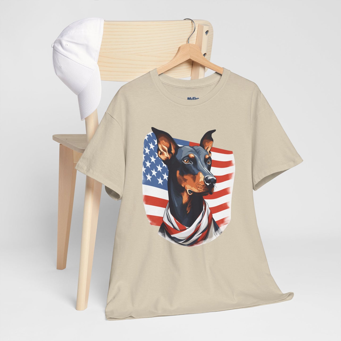 Patriotic Doberman Pinscher Unisex T-Shirt