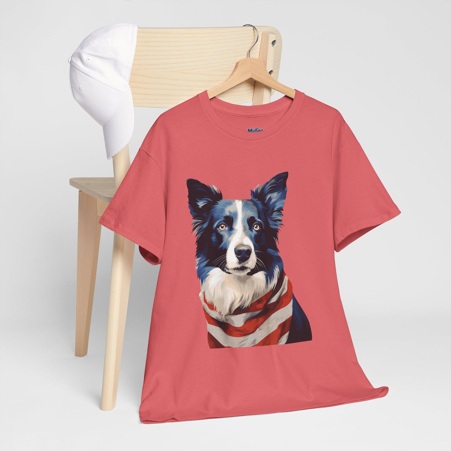 Patriotic Border Collie Unisex T-Shirt